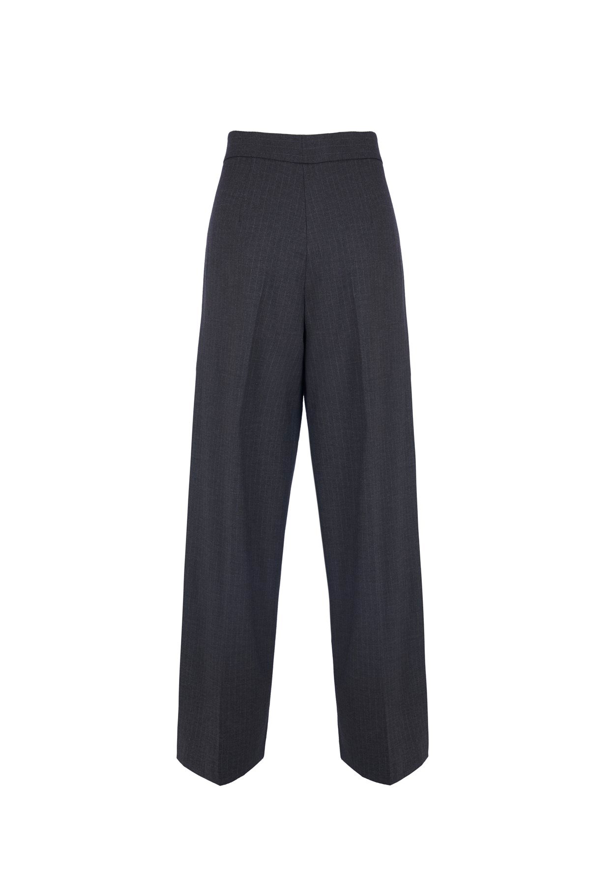 Gri Pinstripe Takım Pantolon