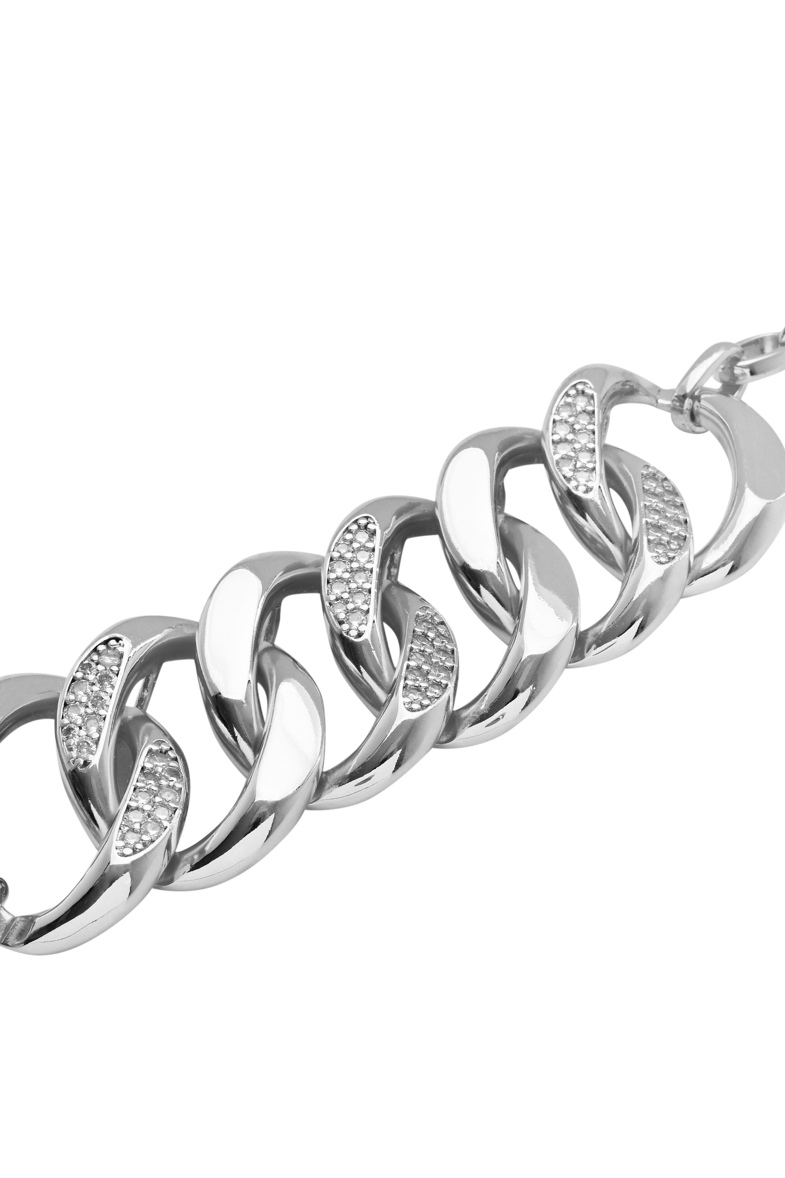 Gümüş Dokulu Vintage Bileklik