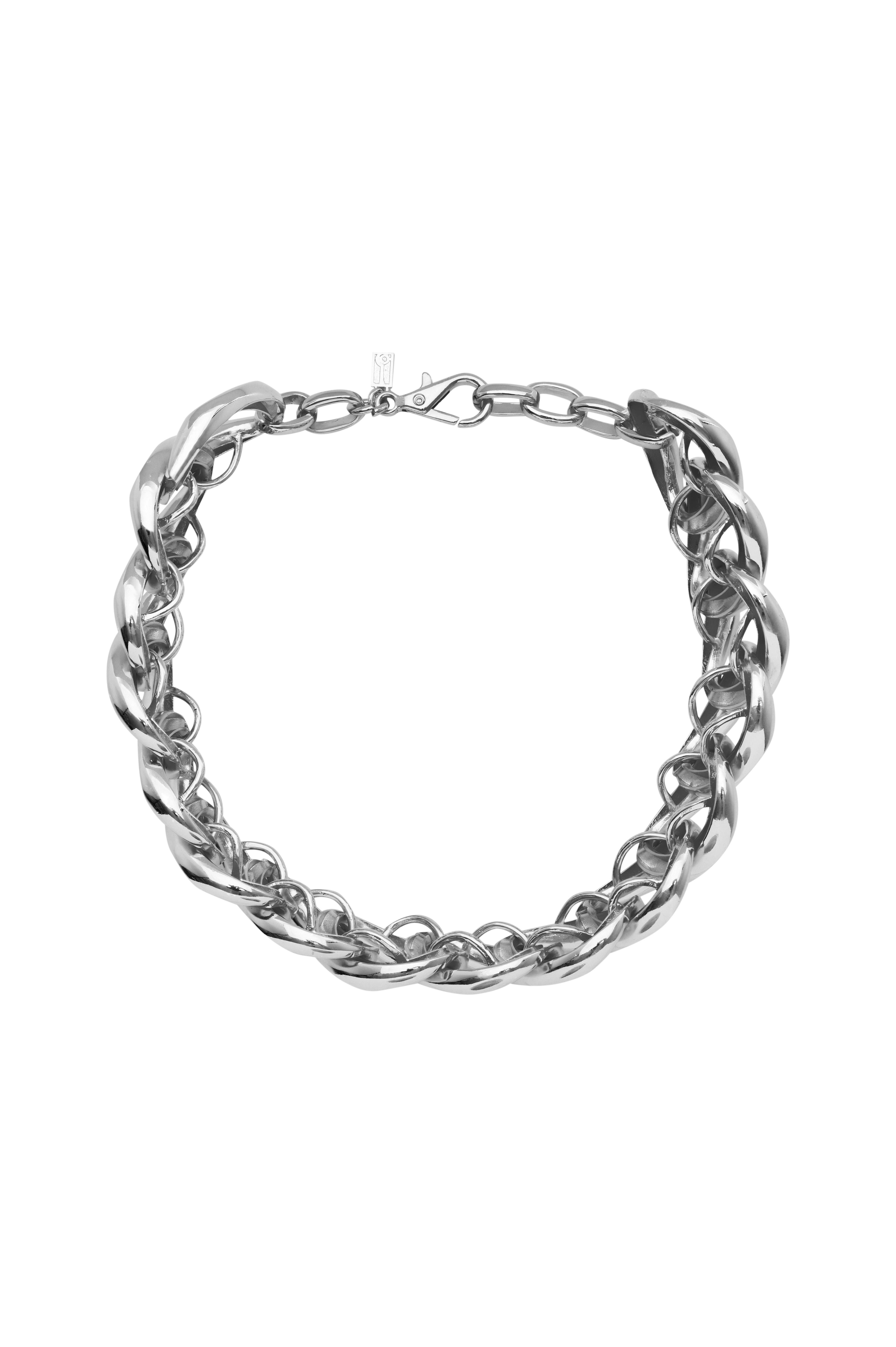 Gümüş Dokulu Vintage Kolye