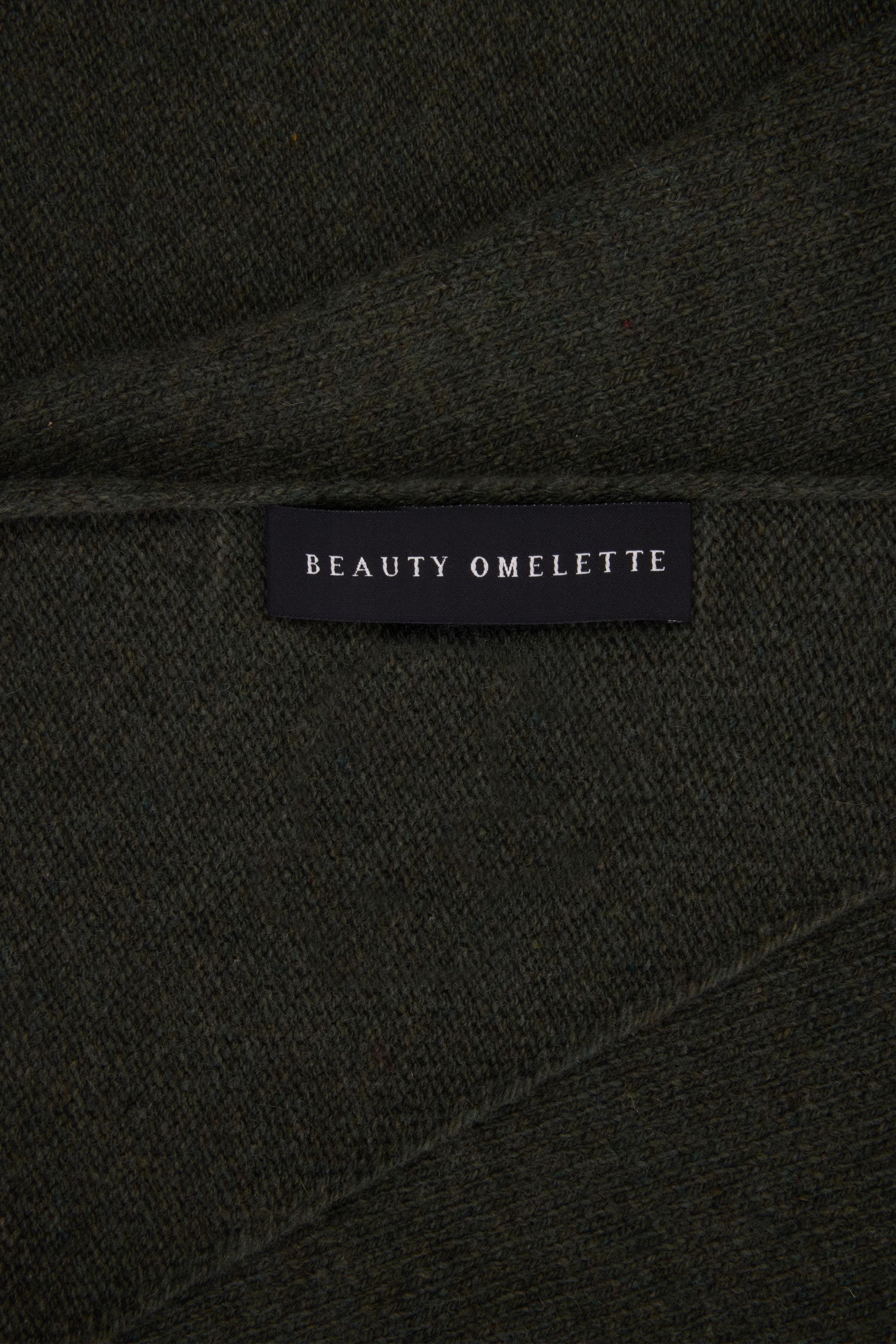 Haki %100 Kaşmir Bandana Fular