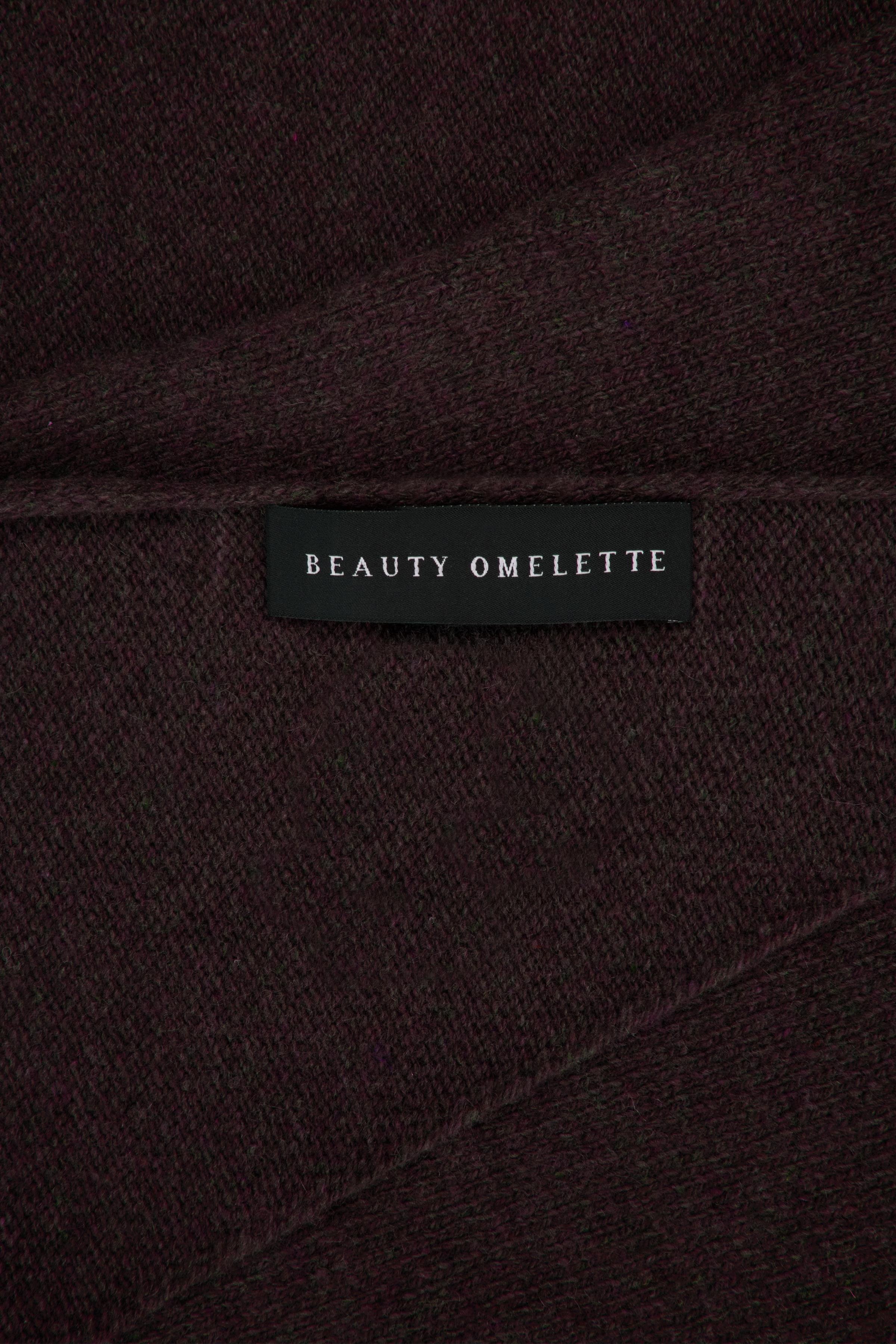 Kahverengi %100 Kaşmir Bandana Fular