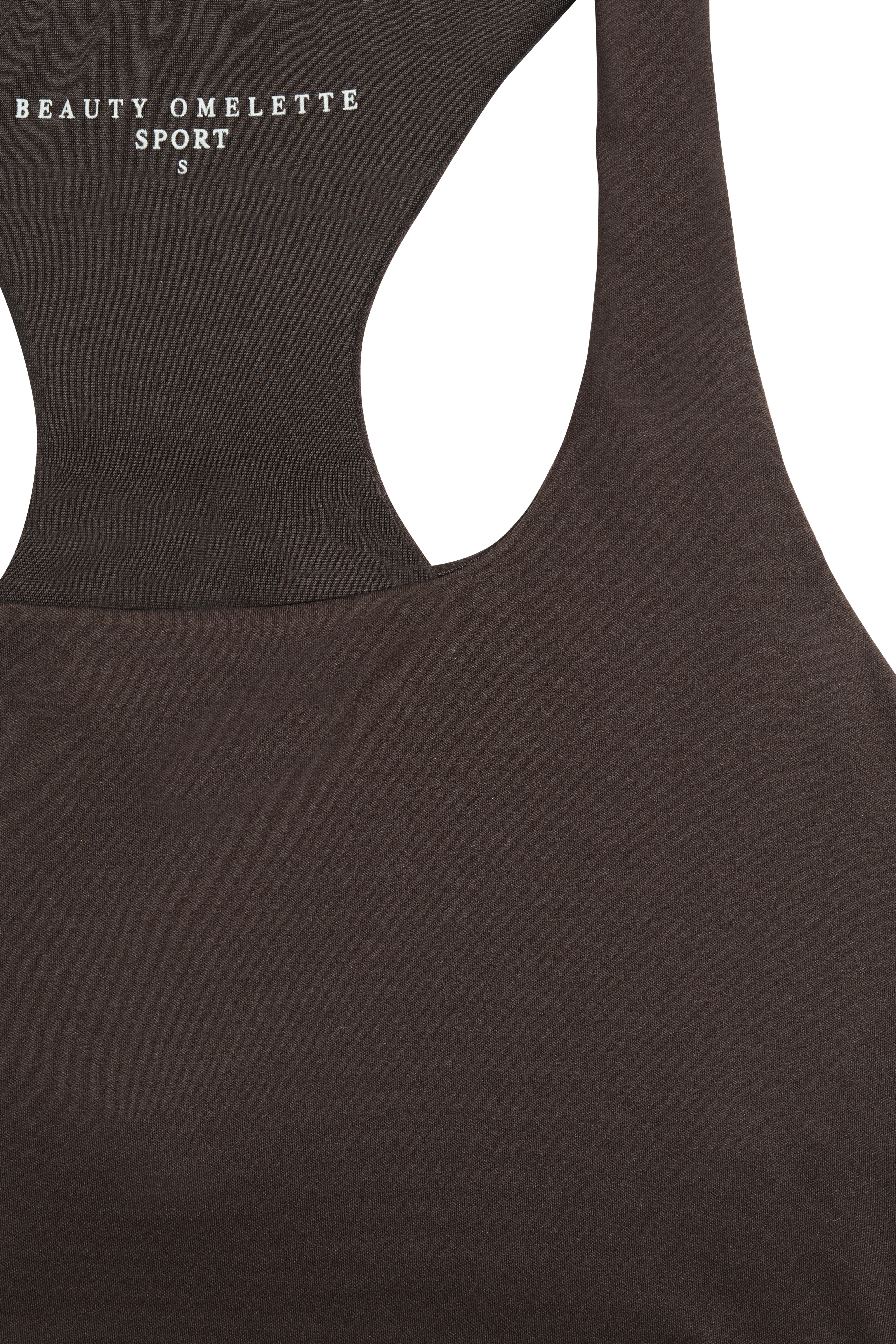 Kahverengi Comfort Halter Spor Bra