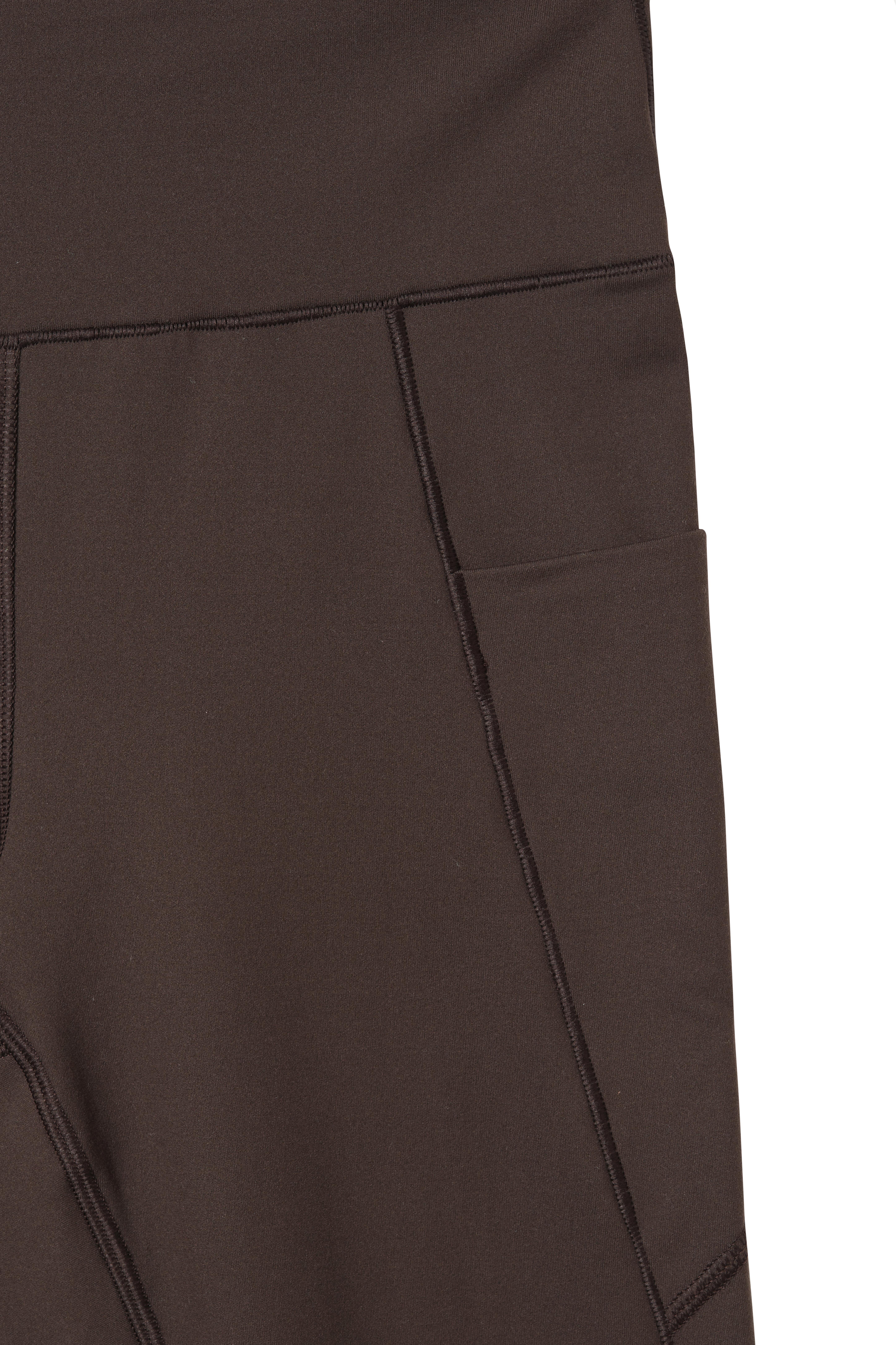 Kahverengi Comfort Uzun Spor Tayt