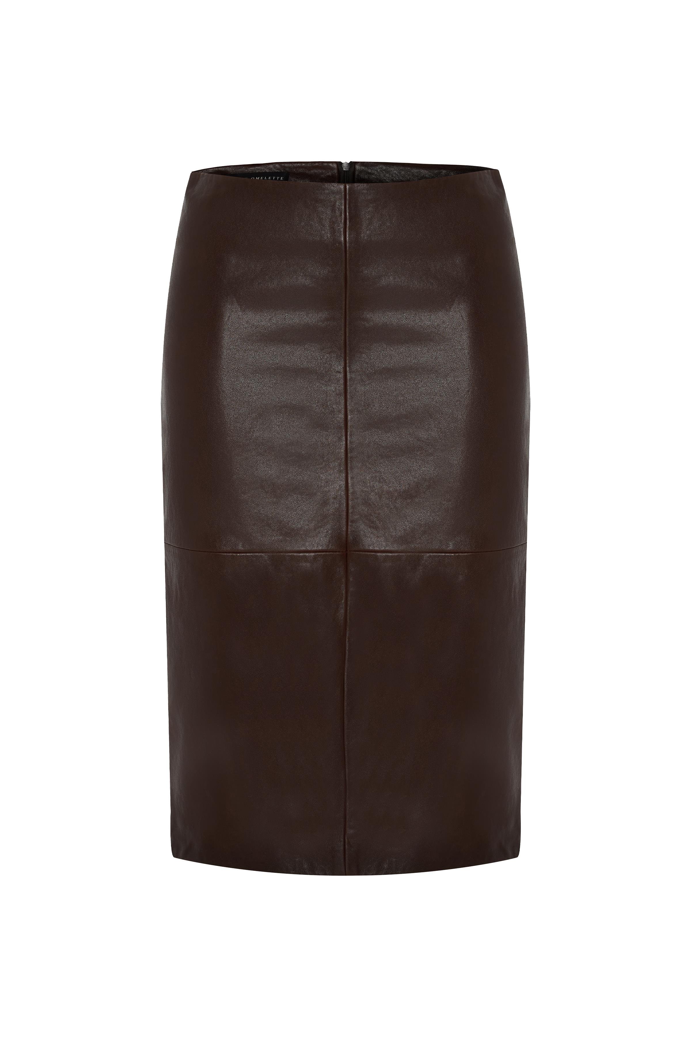 Kahverengi Deri Kalem Etek