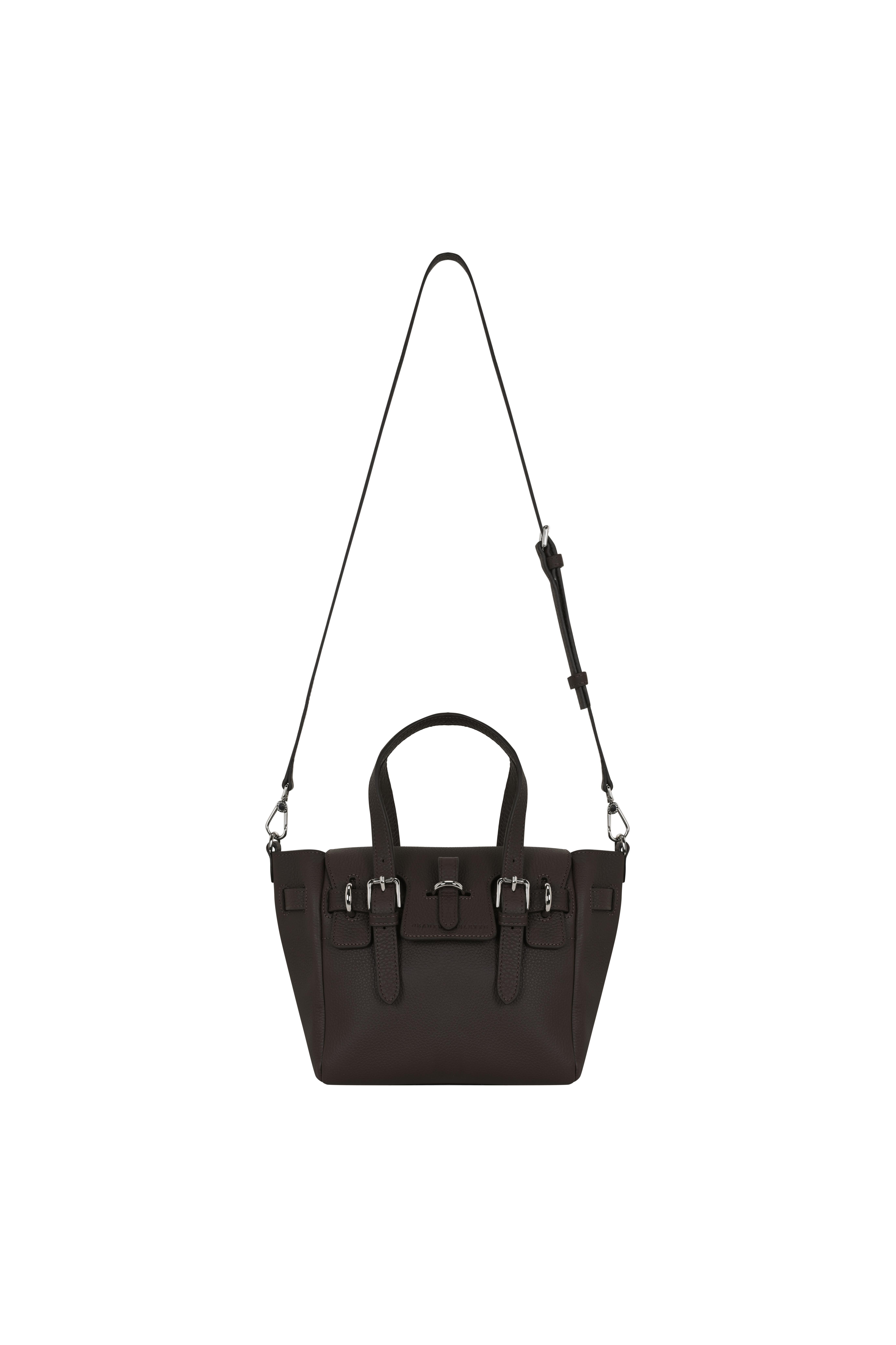 Kahverengi Gabrielle Floater Mini Bag Silver