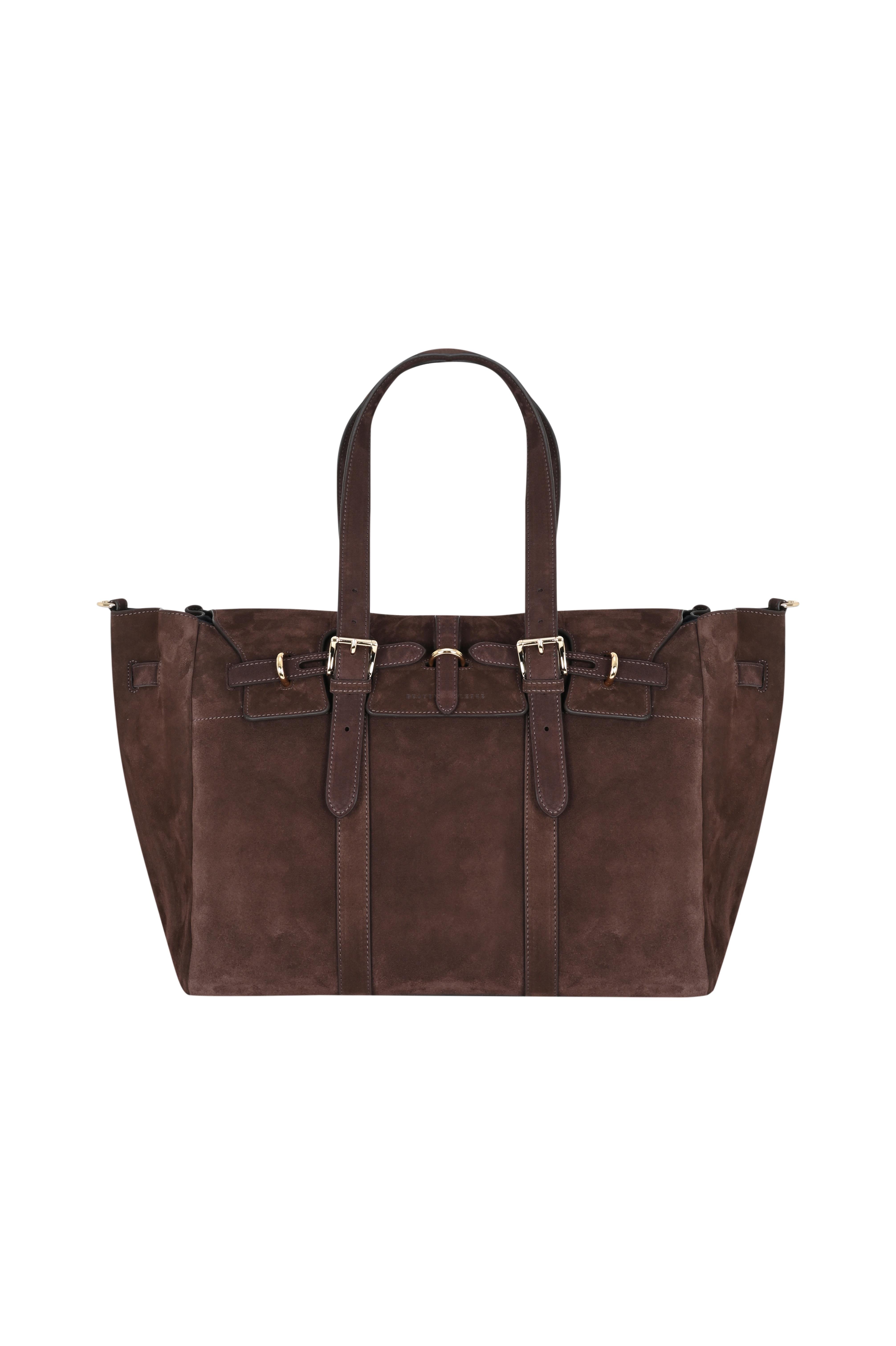 Kahverengi Gabrielle Süet Travel.X Bag Gold