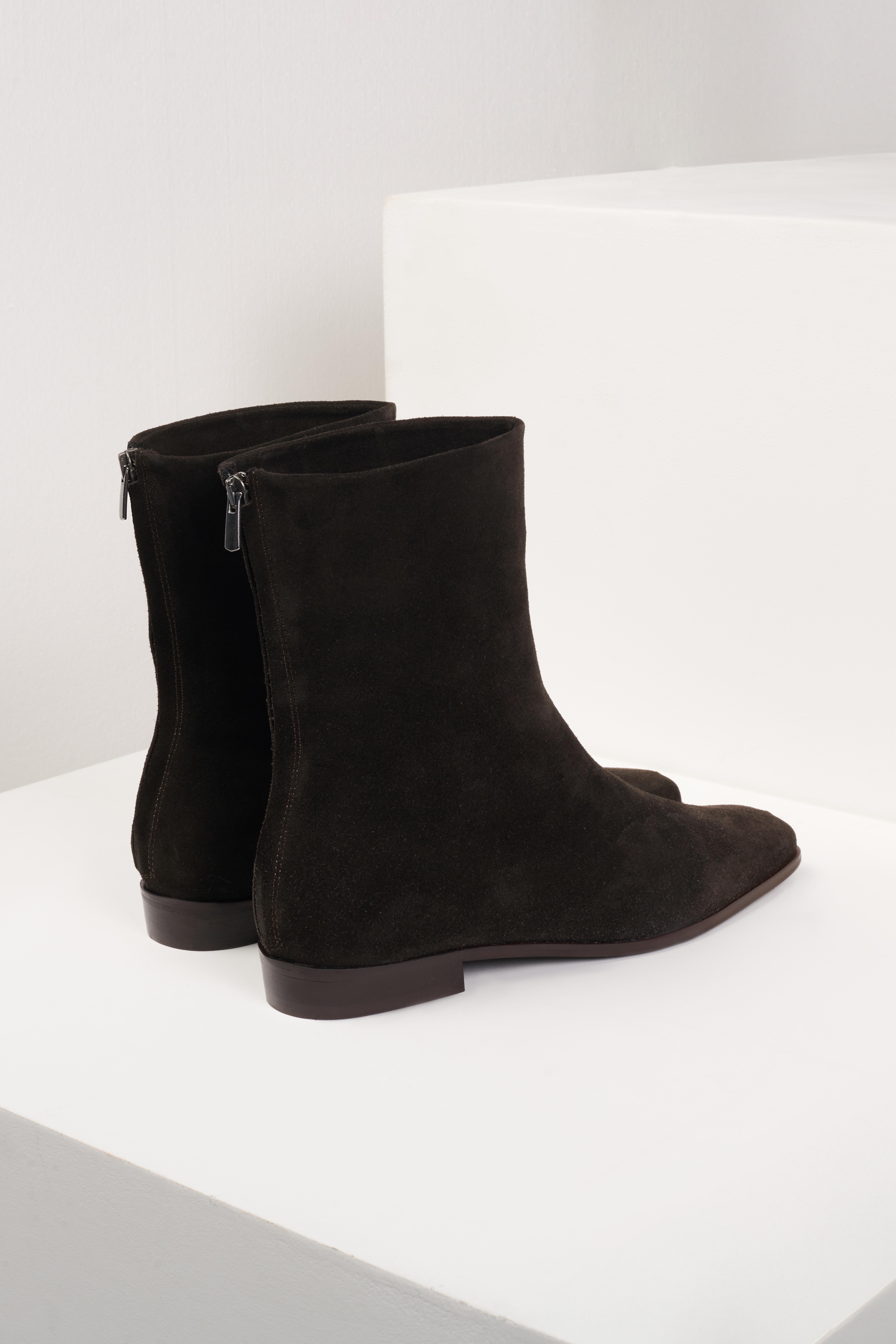 Kahverengi Kare Burun Süet Bot