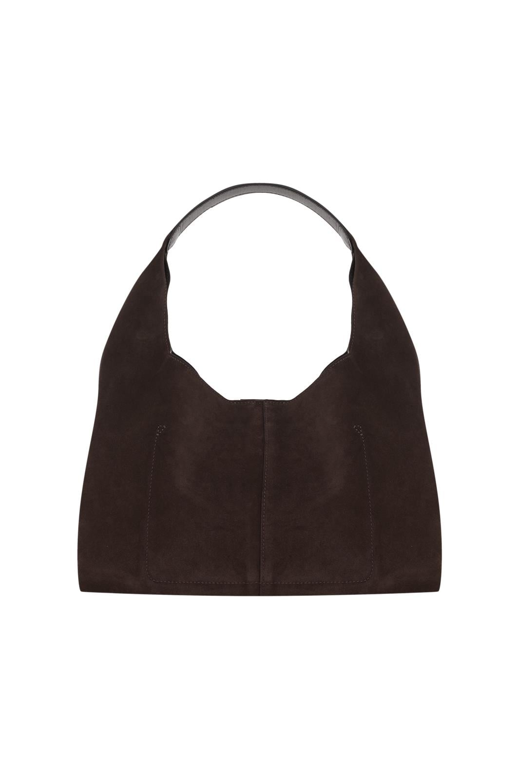 Kahverengi Mini Tote Süet Bag