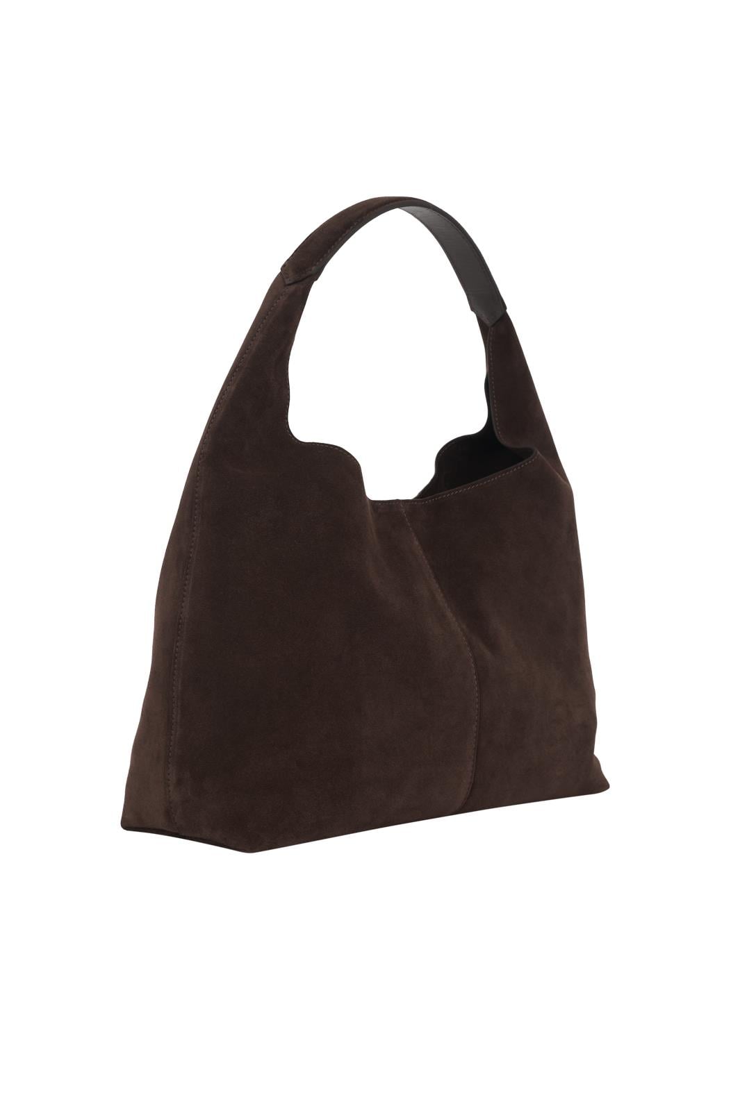 Kahverengi Mini Tote Süet Bag