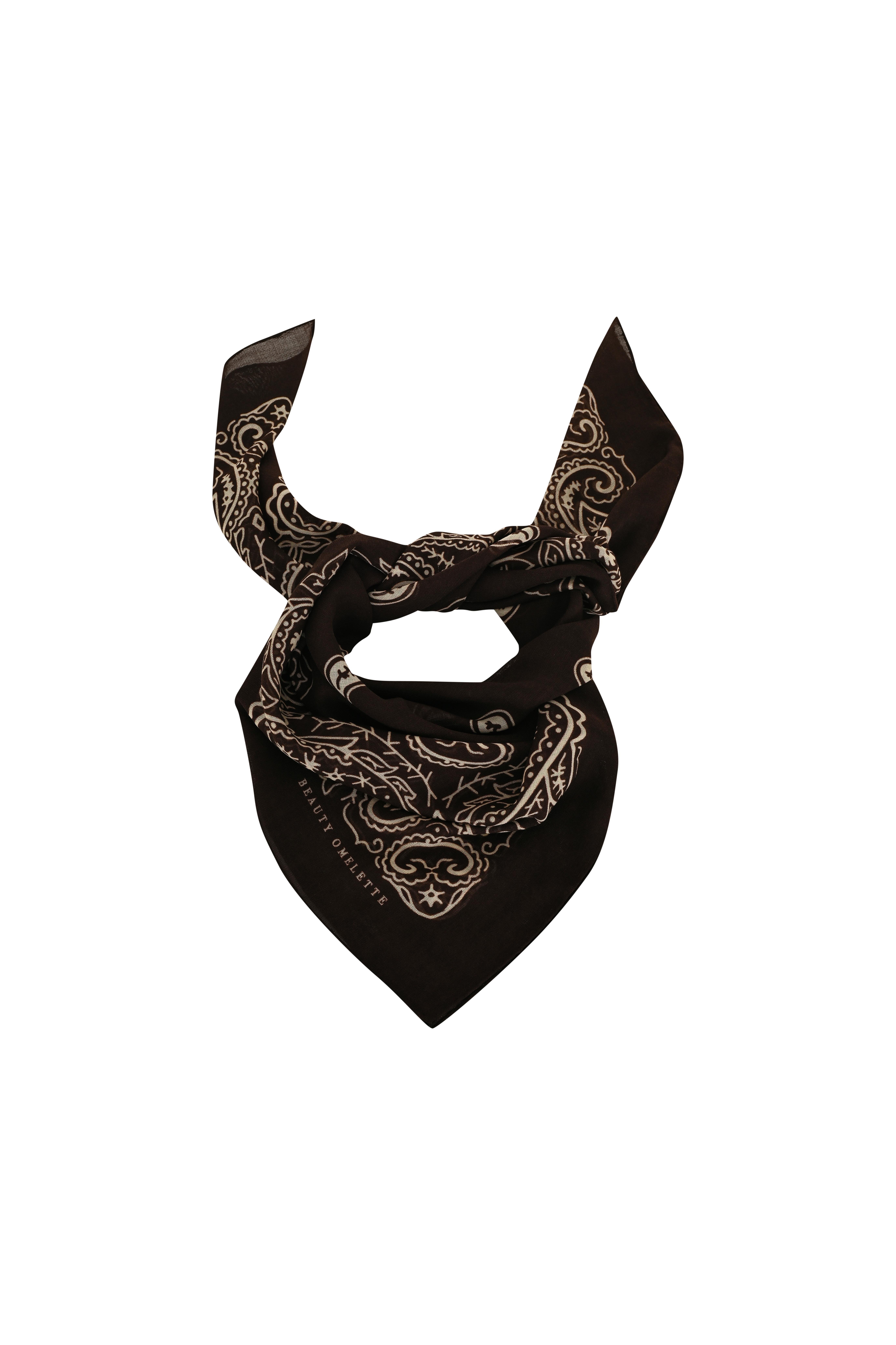 Kahverengi Şal Desen 92 X 92 Yün Şal