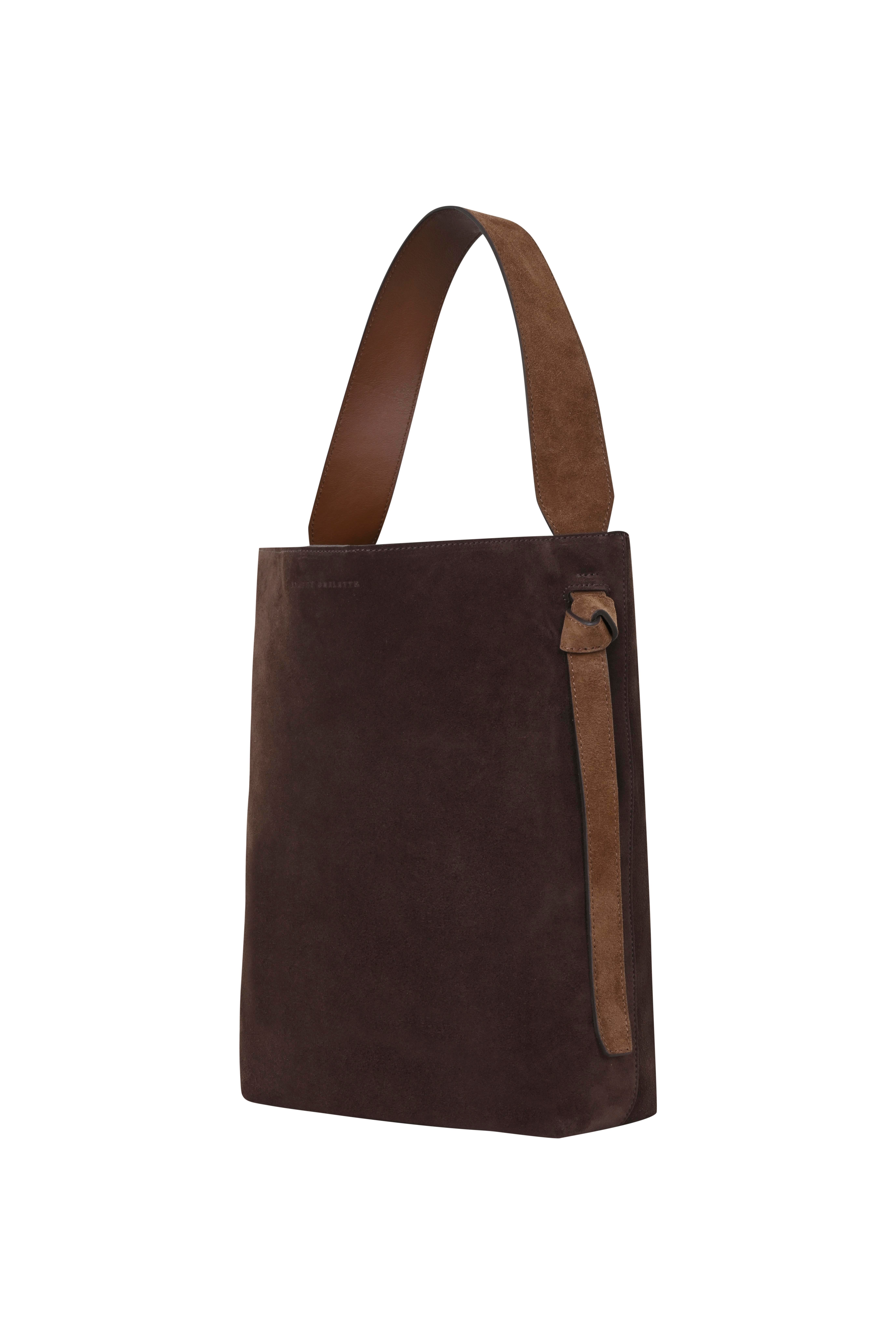 Kahverengi Süet Kova Çanta