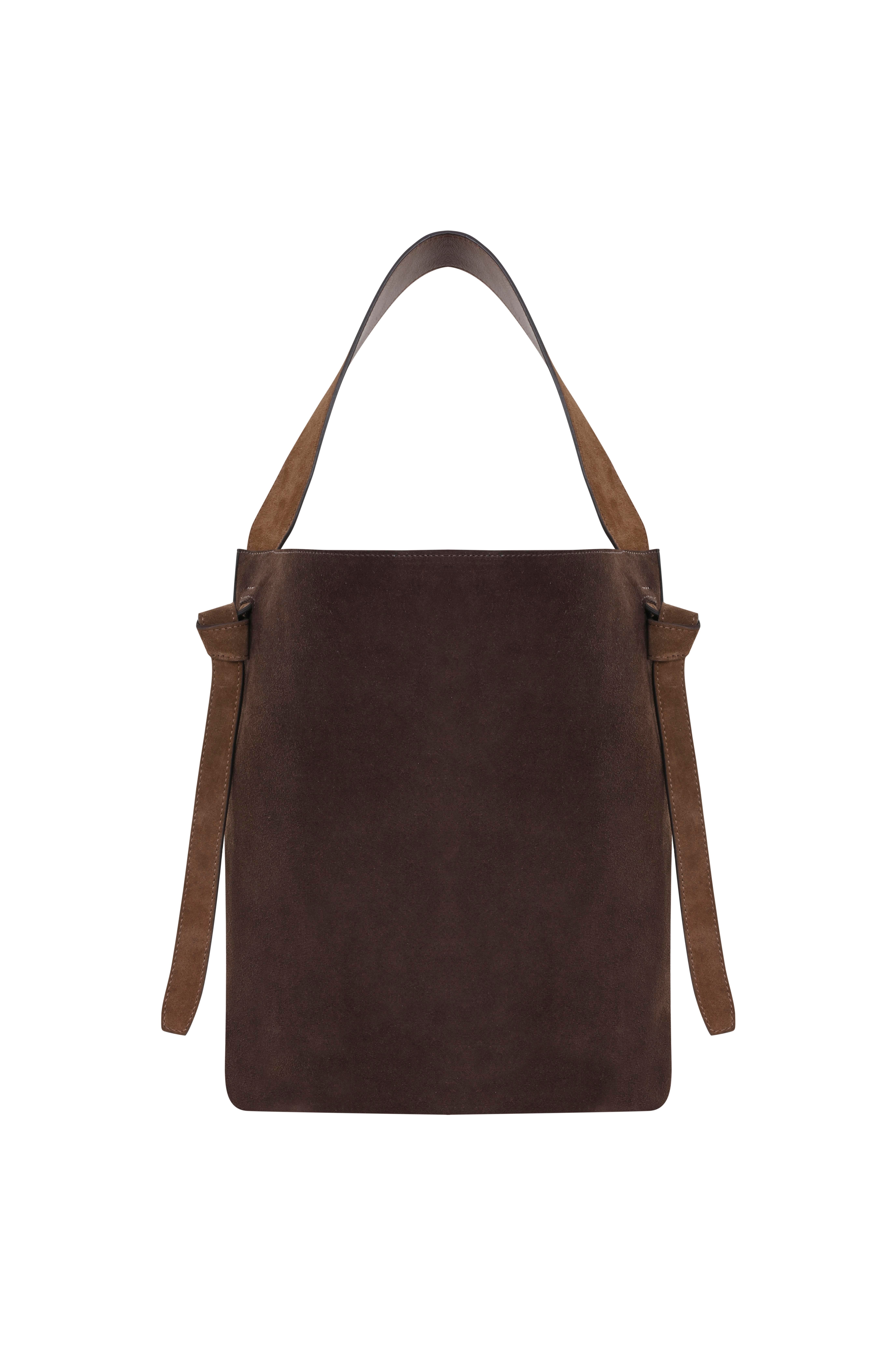 Kahverengi Süet Kova Çanta