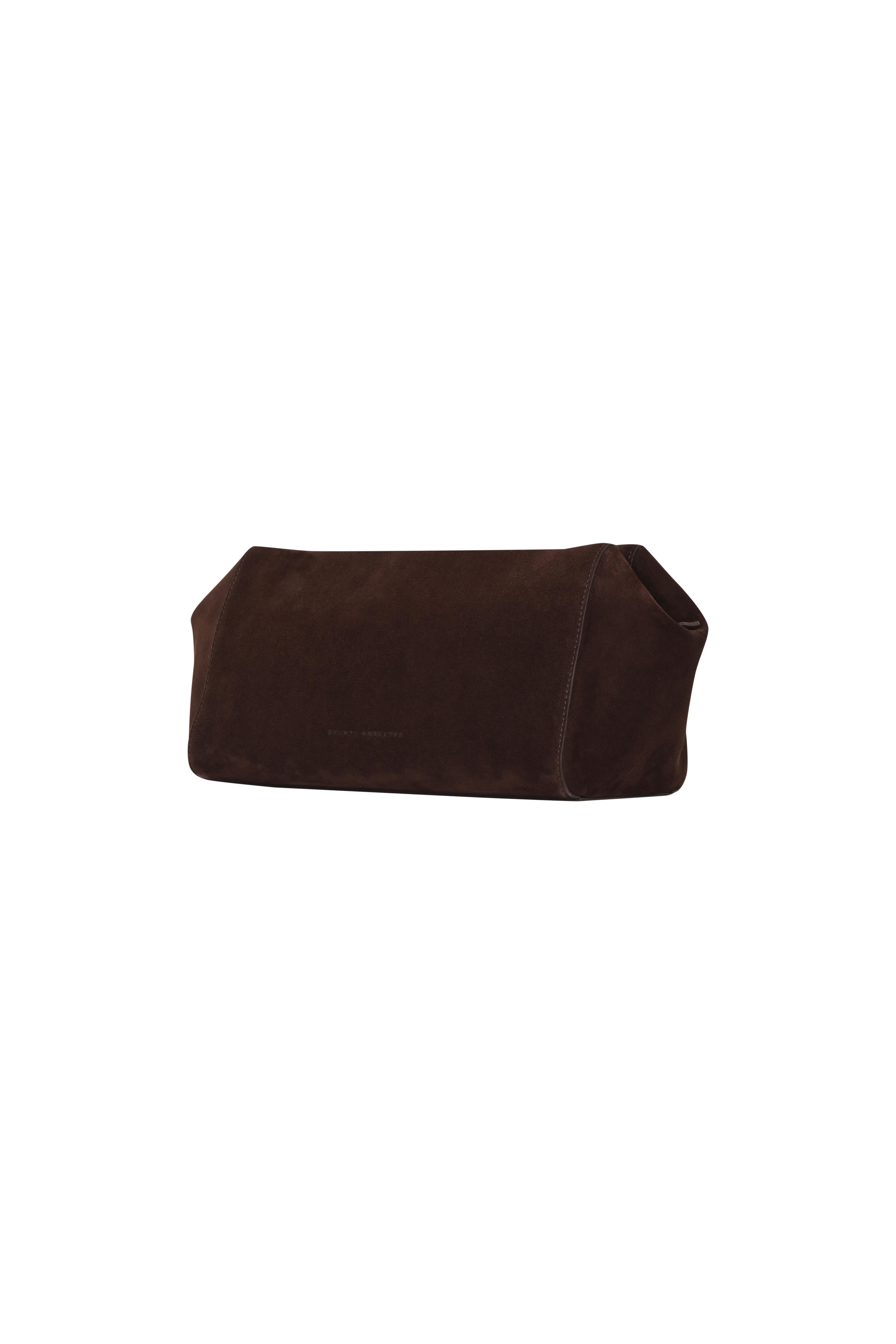 Kahverengi Süet Oxford Clutch