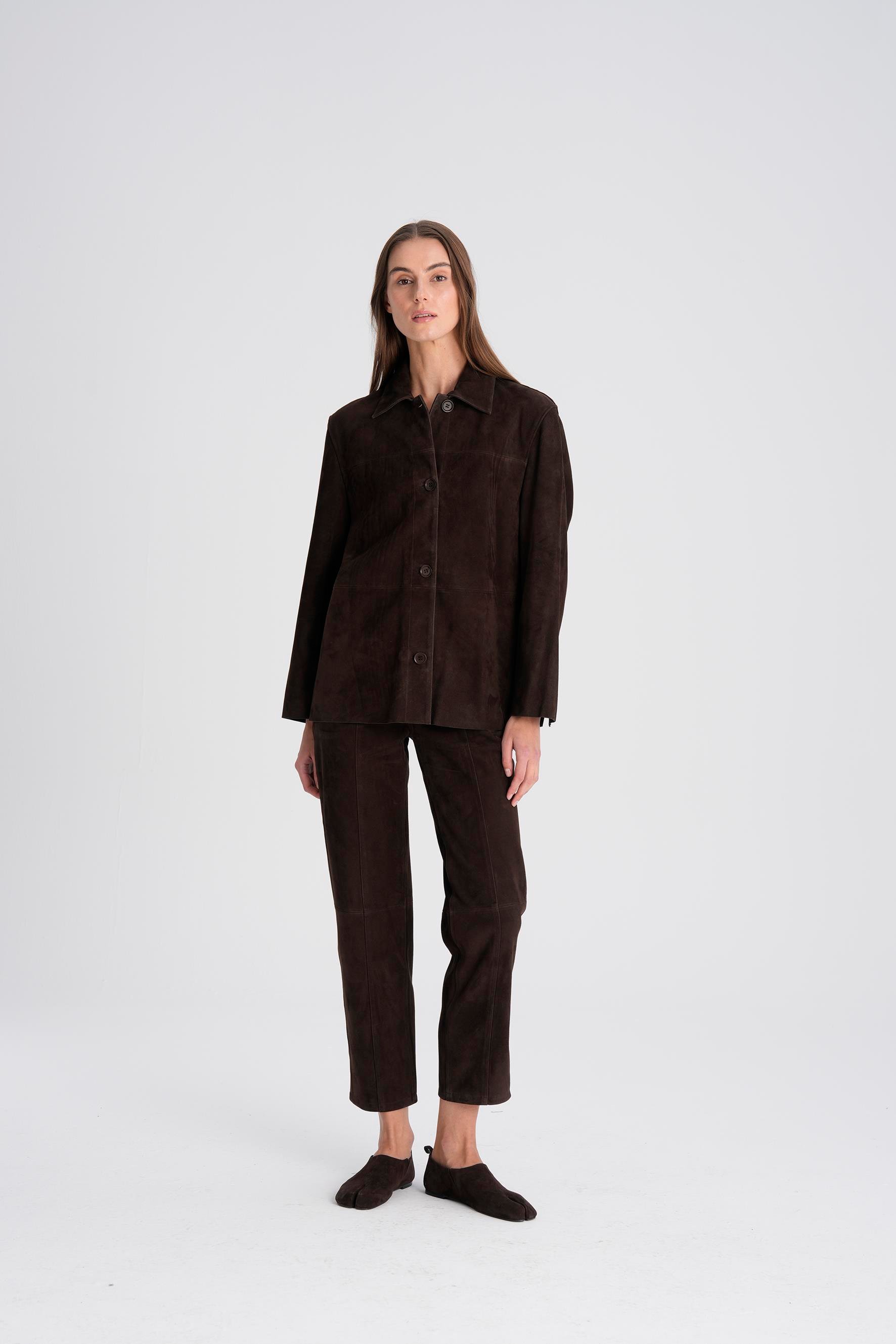 Kahverengi Süet Pantolon