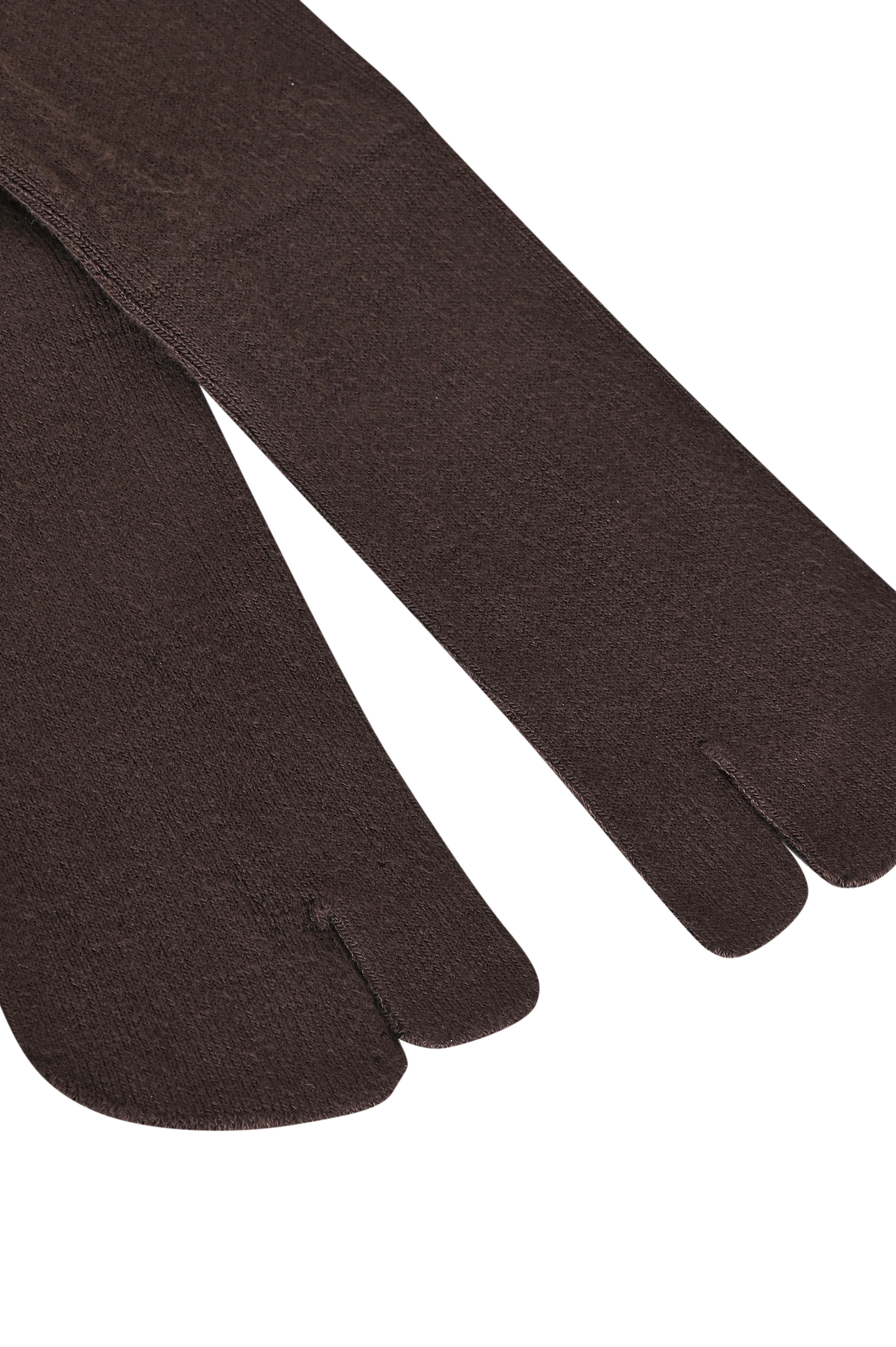 Kahverengi Tabi Bambu Çorap