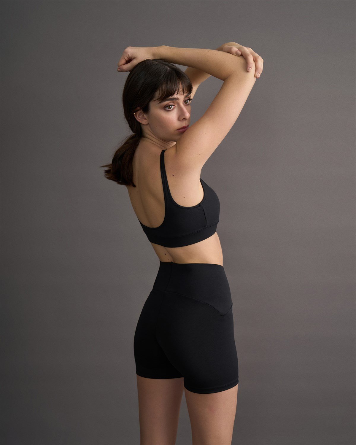 Kahverengi Toparlayıcı Spor Bra