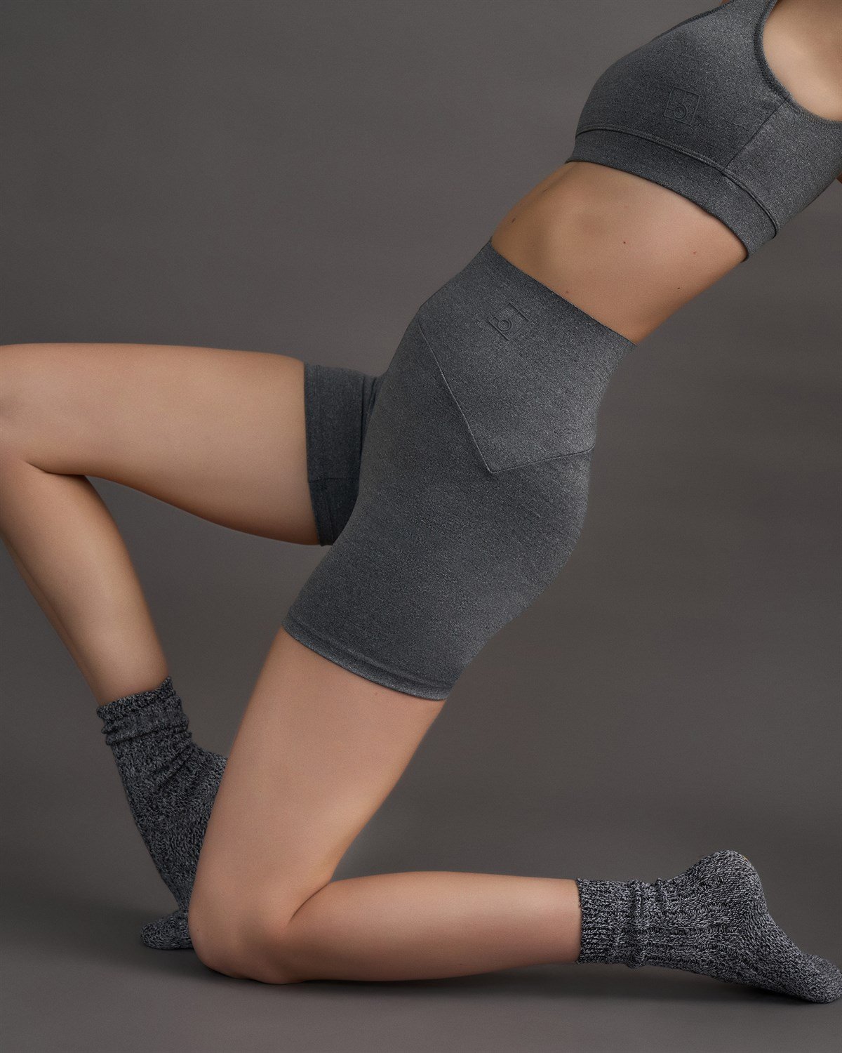 Kahverengi Toparlayıcı Spor Bra