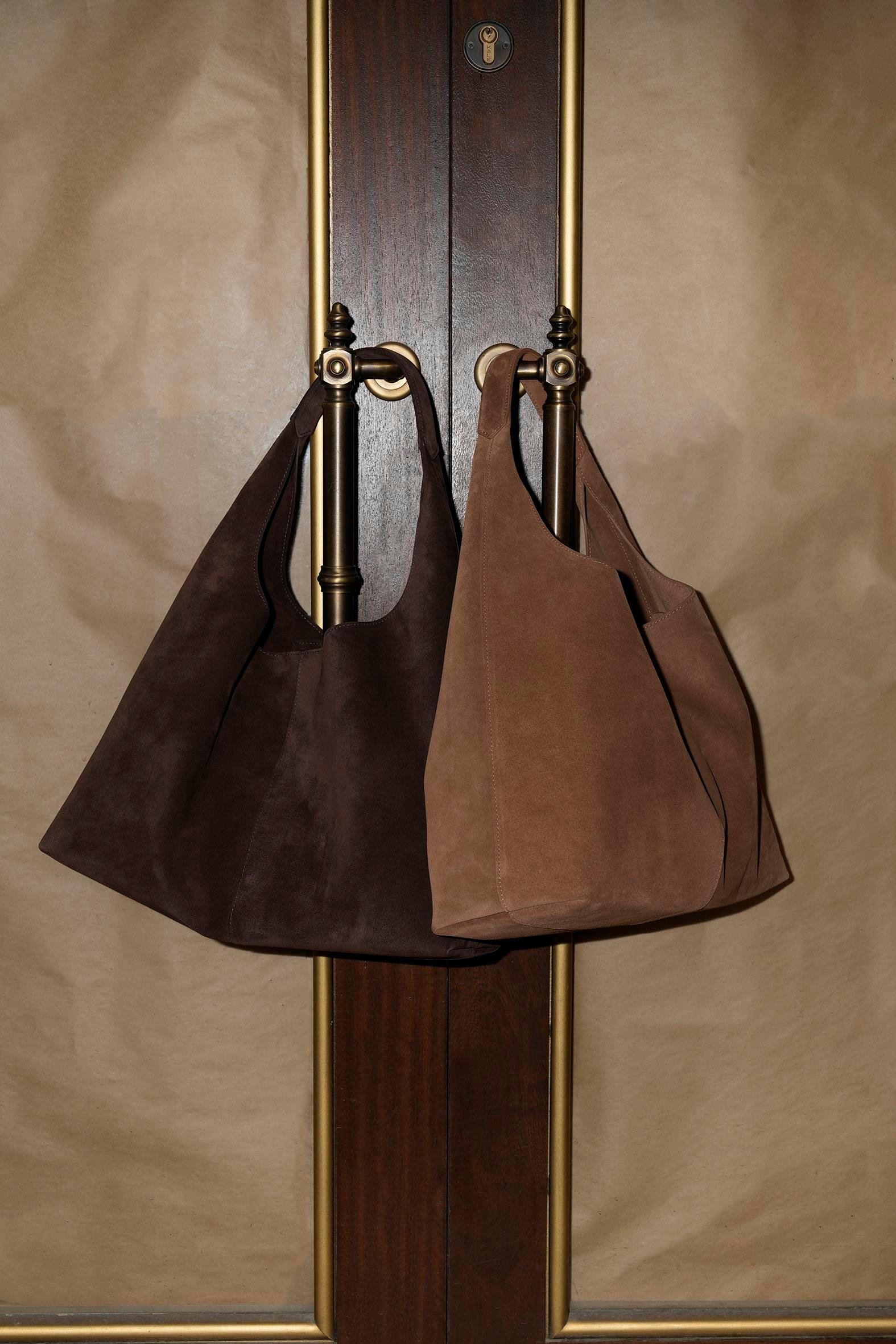 Kahverengi Tote Süet Bag