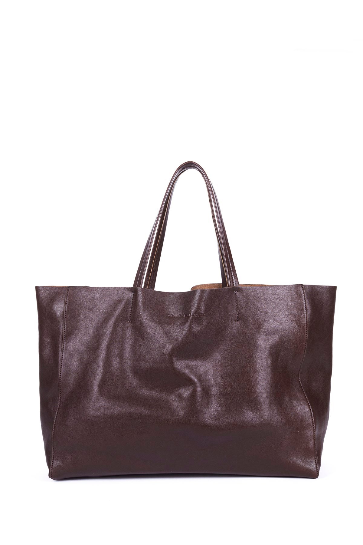 Kahverengi Yumuşak Deri Shopping Bag