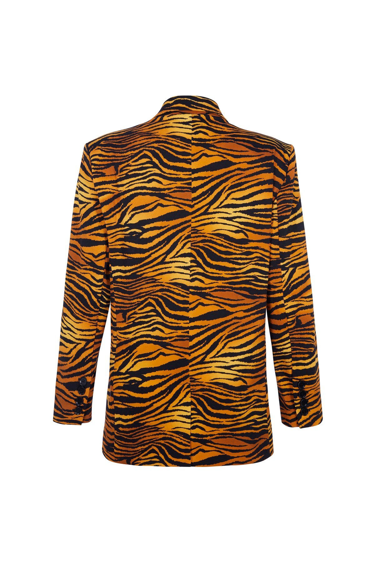 Kaplan Baskılı Oversize Vatkalı Blazer