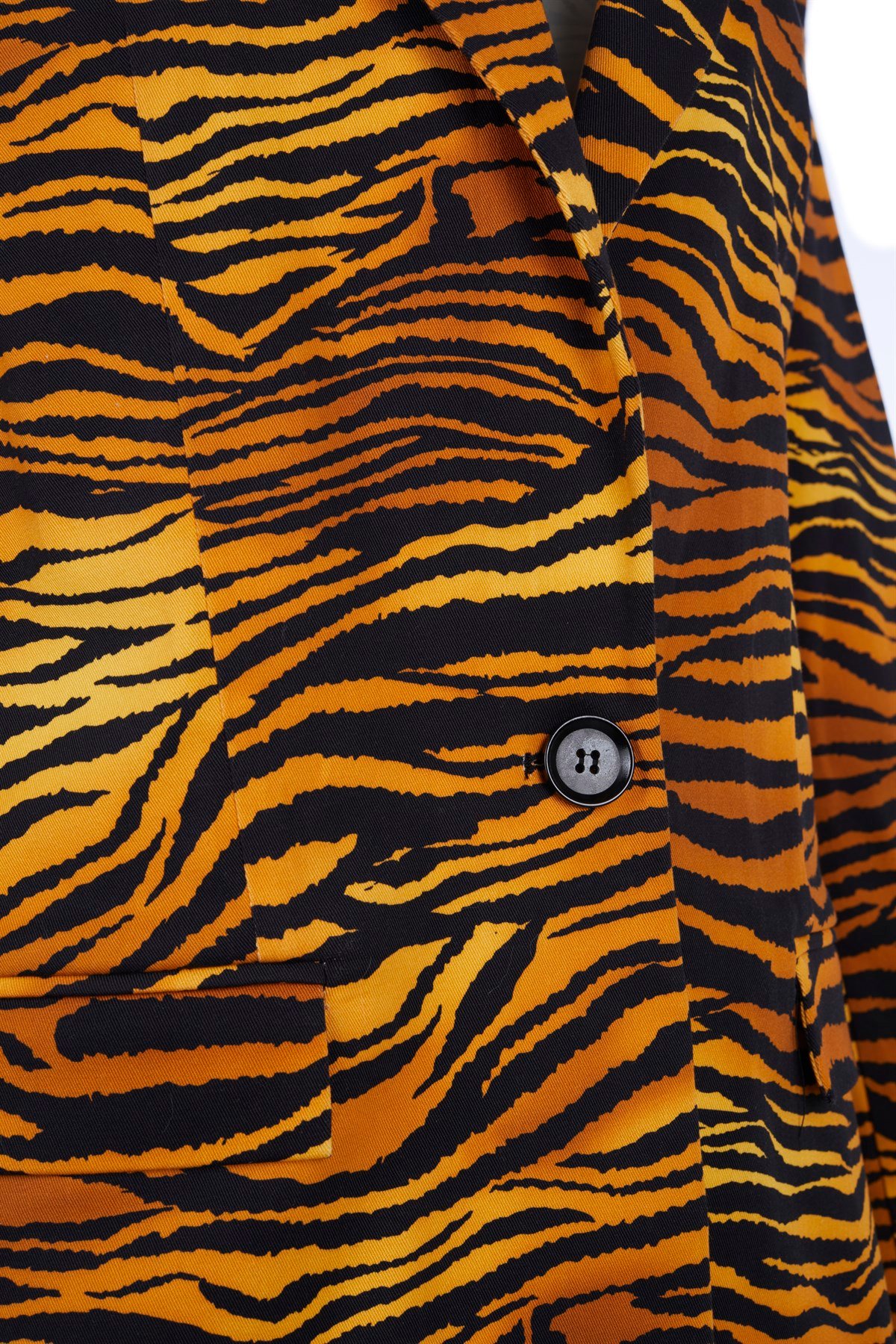 Kaplan Baskılı Oversize Vatkalı Blazer