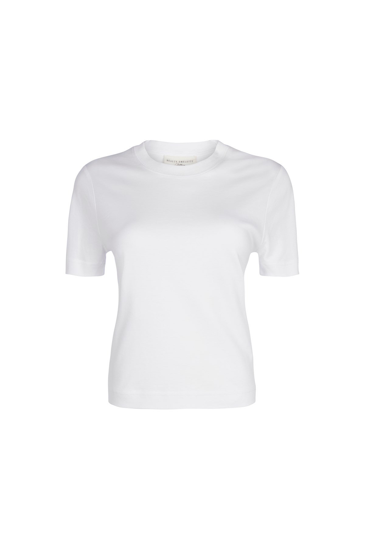 Kırık Beyaz Basic Kutu Form Tshirt