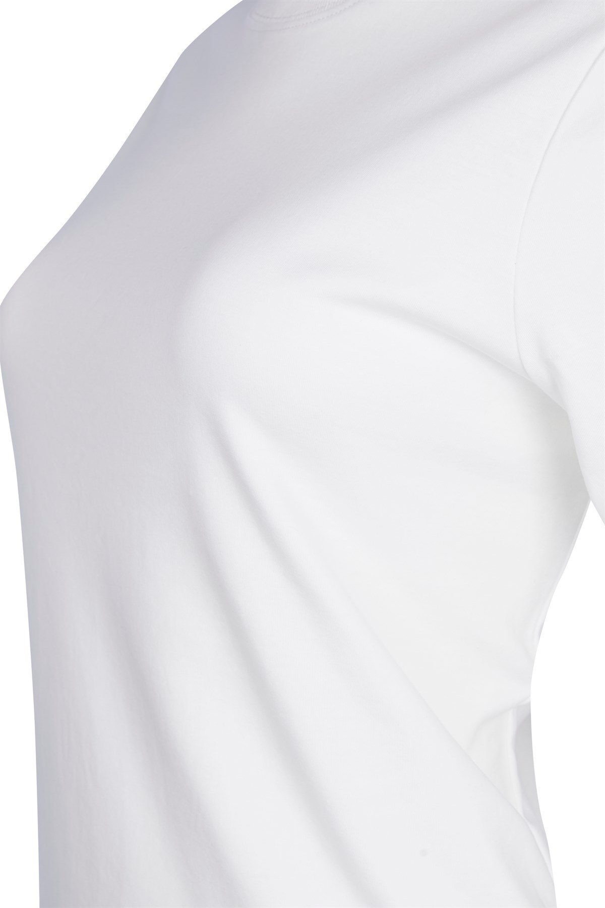 Kırık Beyaz Basic Kutu Form Tshirt