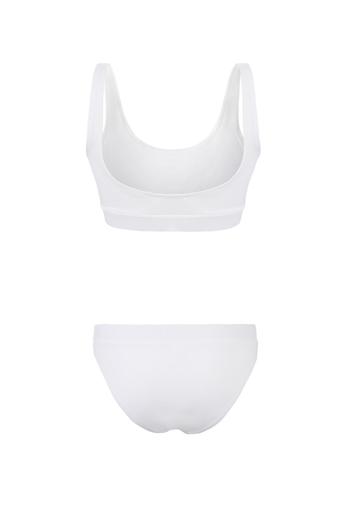Kırık Beyaz Bo Klasik Bikini
