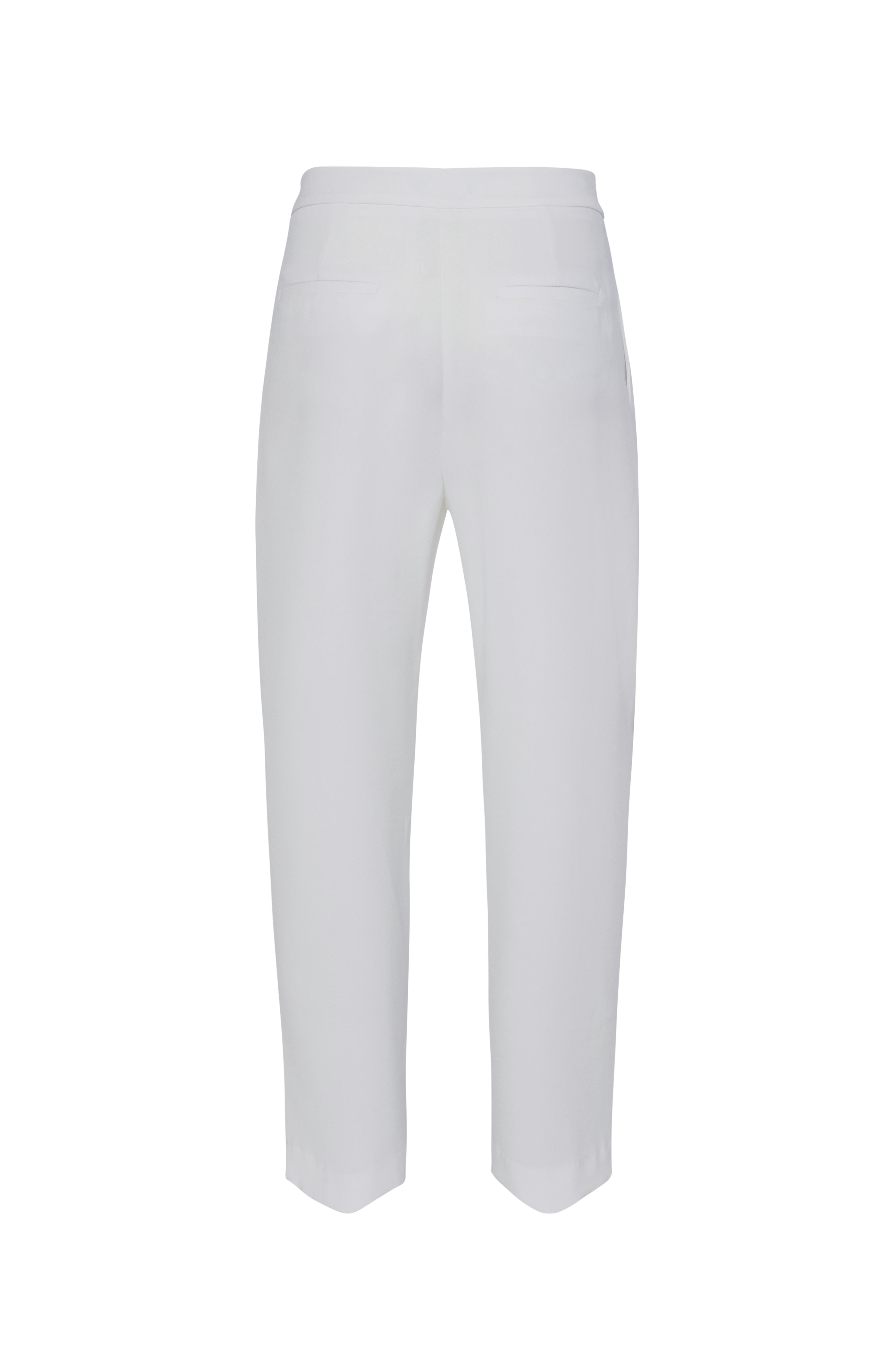 Kırık Beyaz Krep Havuç Pantolon