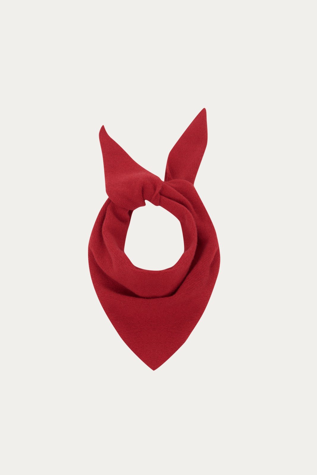 Kırmızı %100 Kaşmir Bandana Fular