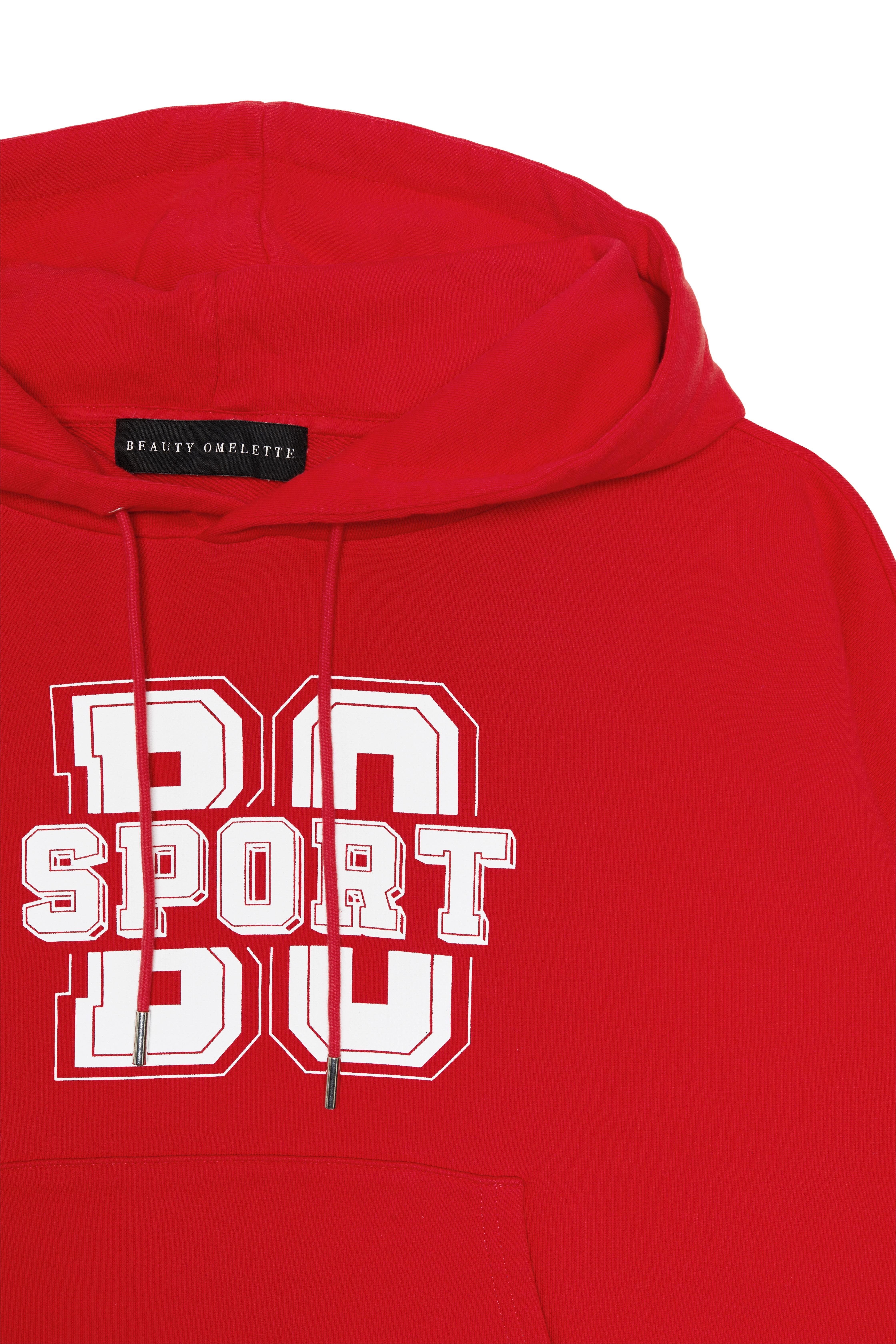 Kırmızı BO Sport Crop Hoodıe