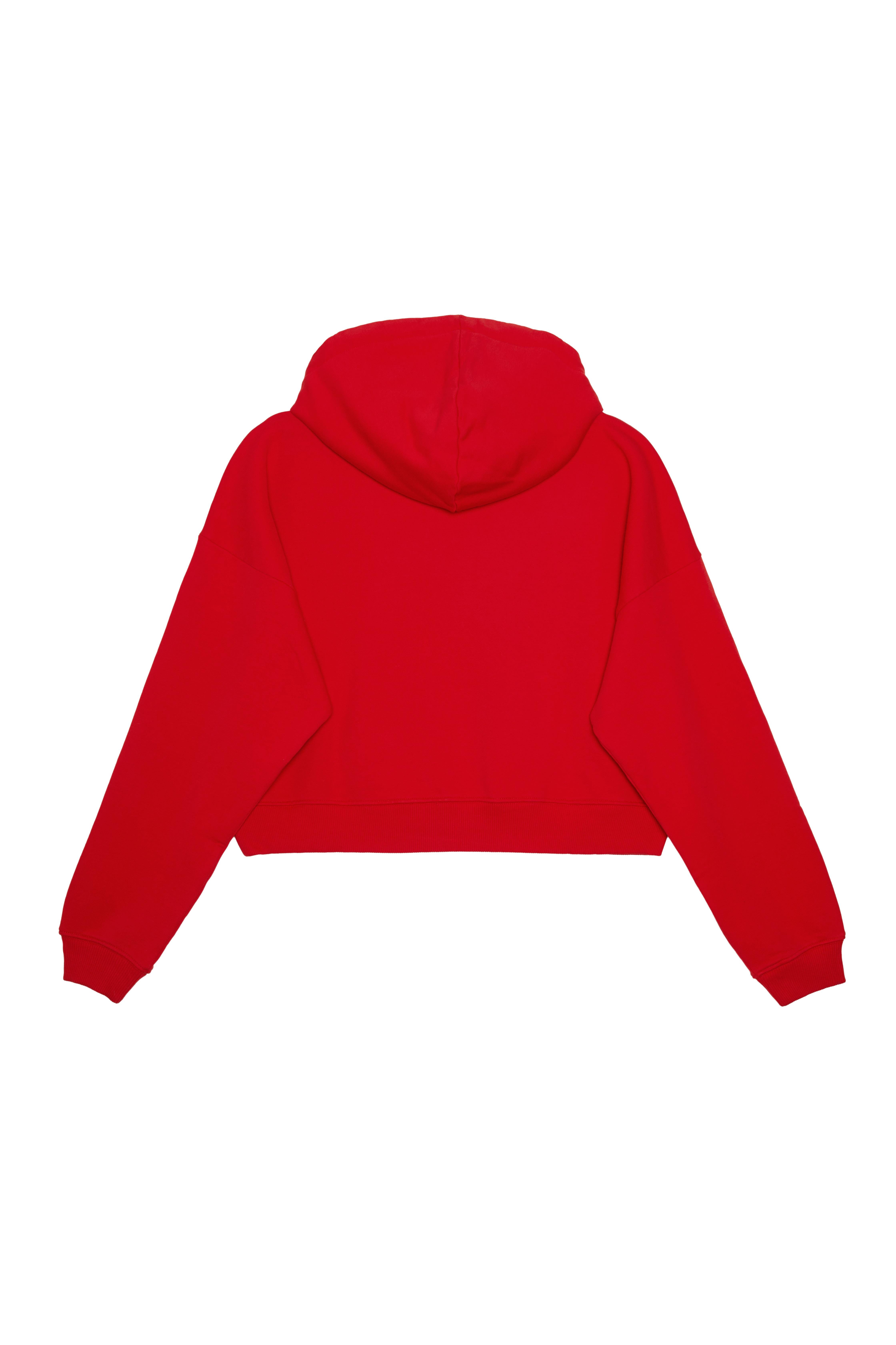 Kırmızı BO Sport Crop Hoodıe