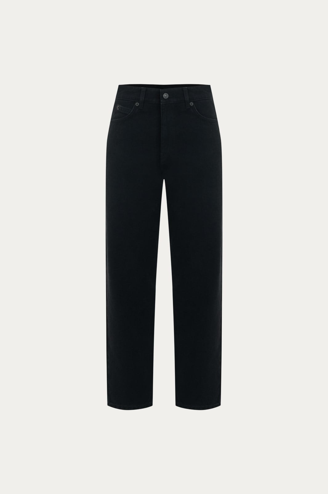 Koyu Antrasit Vintage High Waist Jean