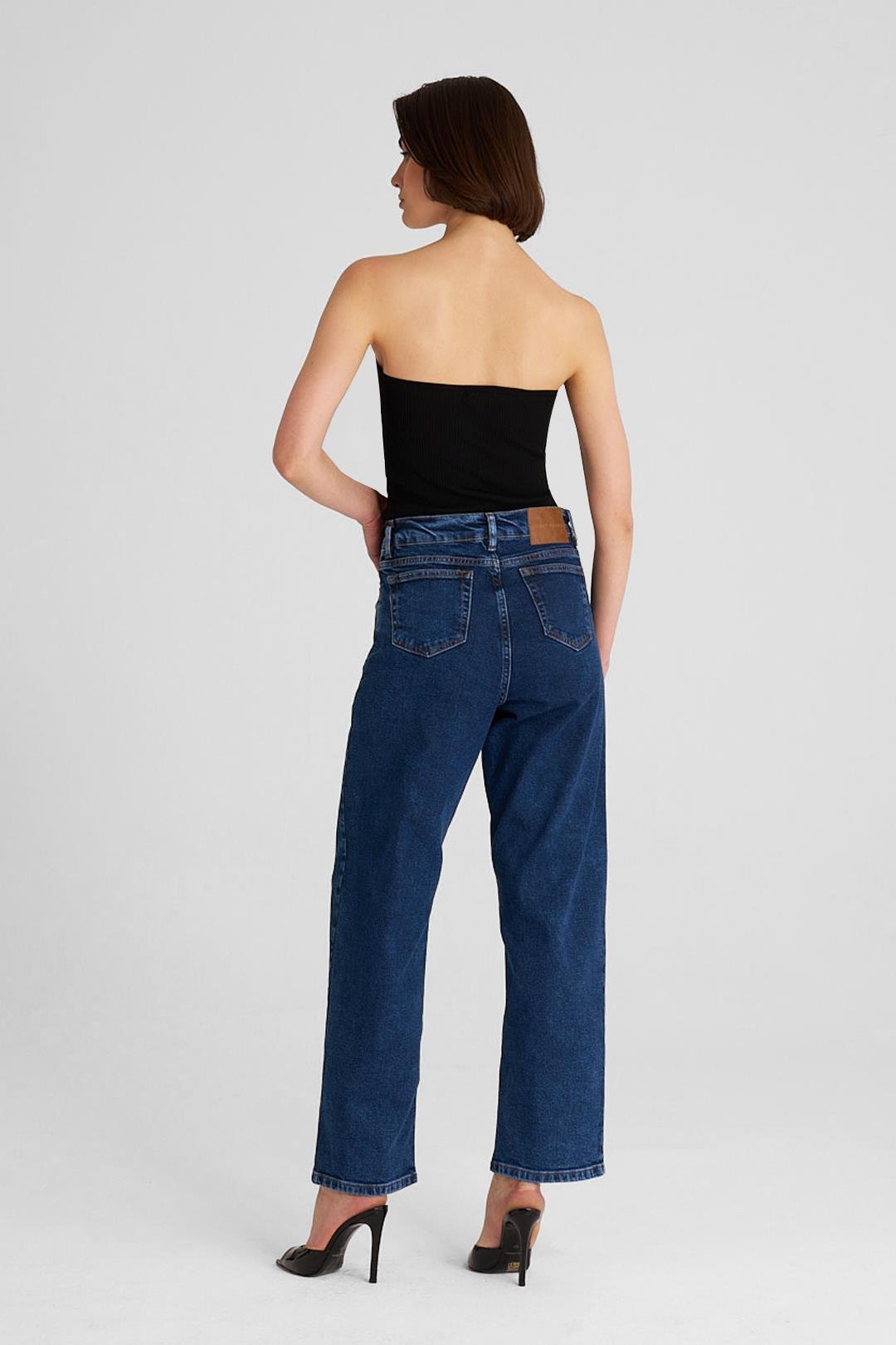 Koyu Mavi Julia Slouchy Fit Jean