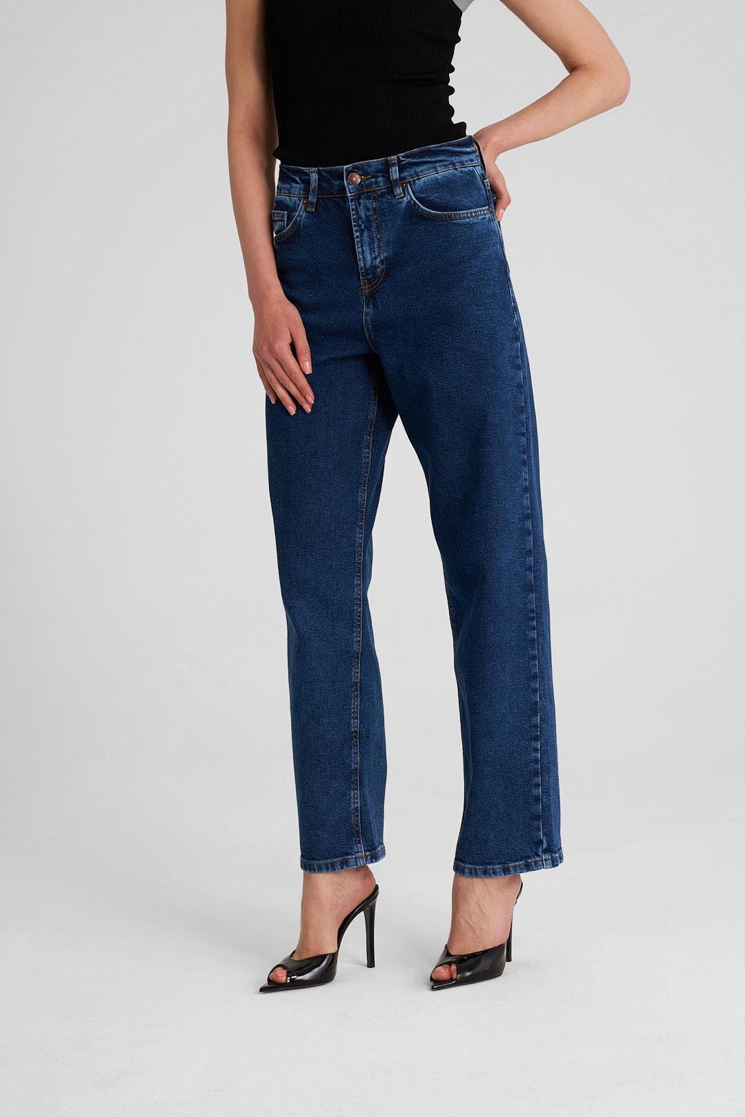 Koyu Mavi Julia Slouchy Fit Jean