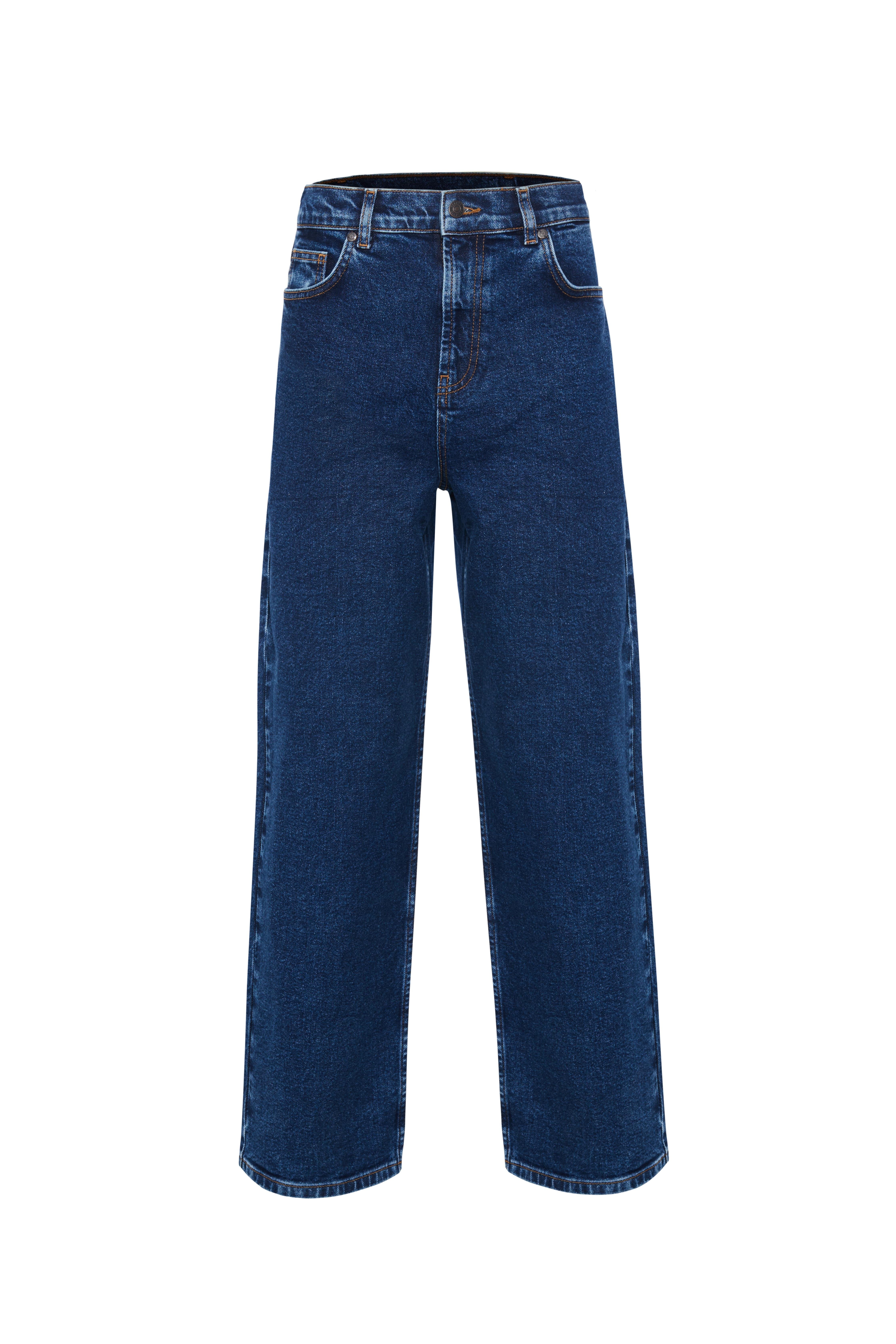 Koyu Mavi Julia Slouchy Fit Jean