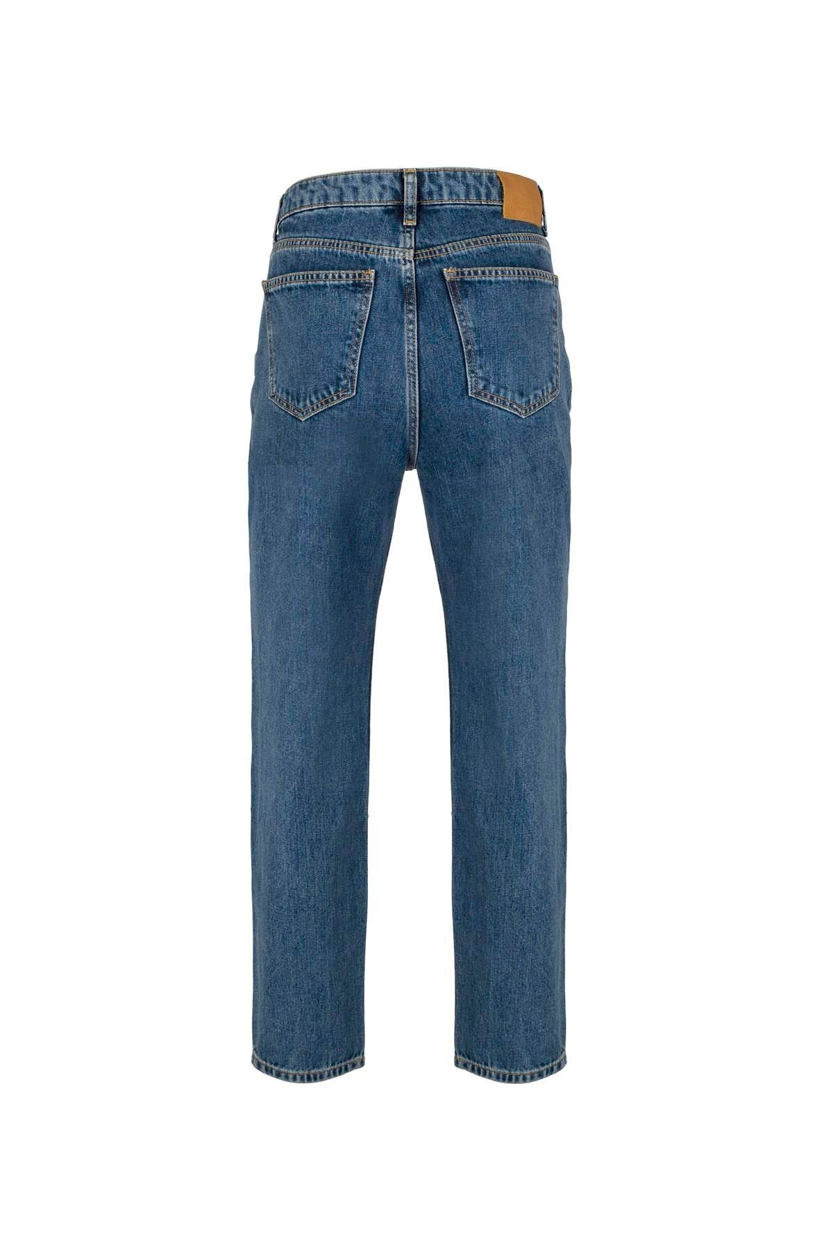 Koyu Mavi New Straight Fit Jean