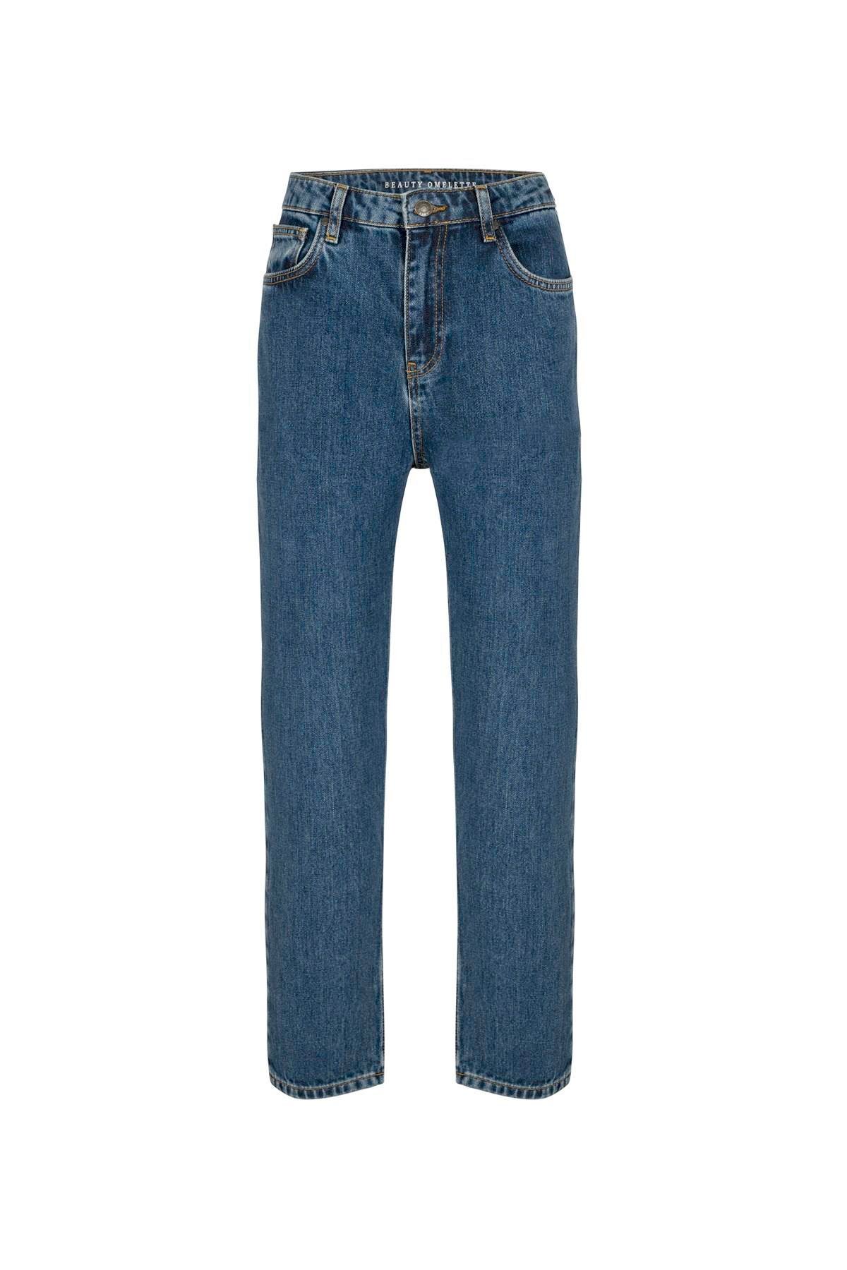 Koyu Mavi New Straight Fit Jean