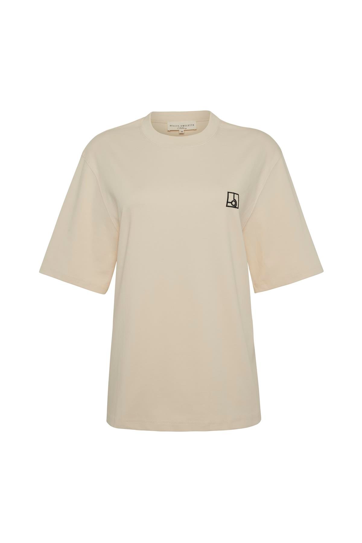 Krem Boyfriend Tshirt