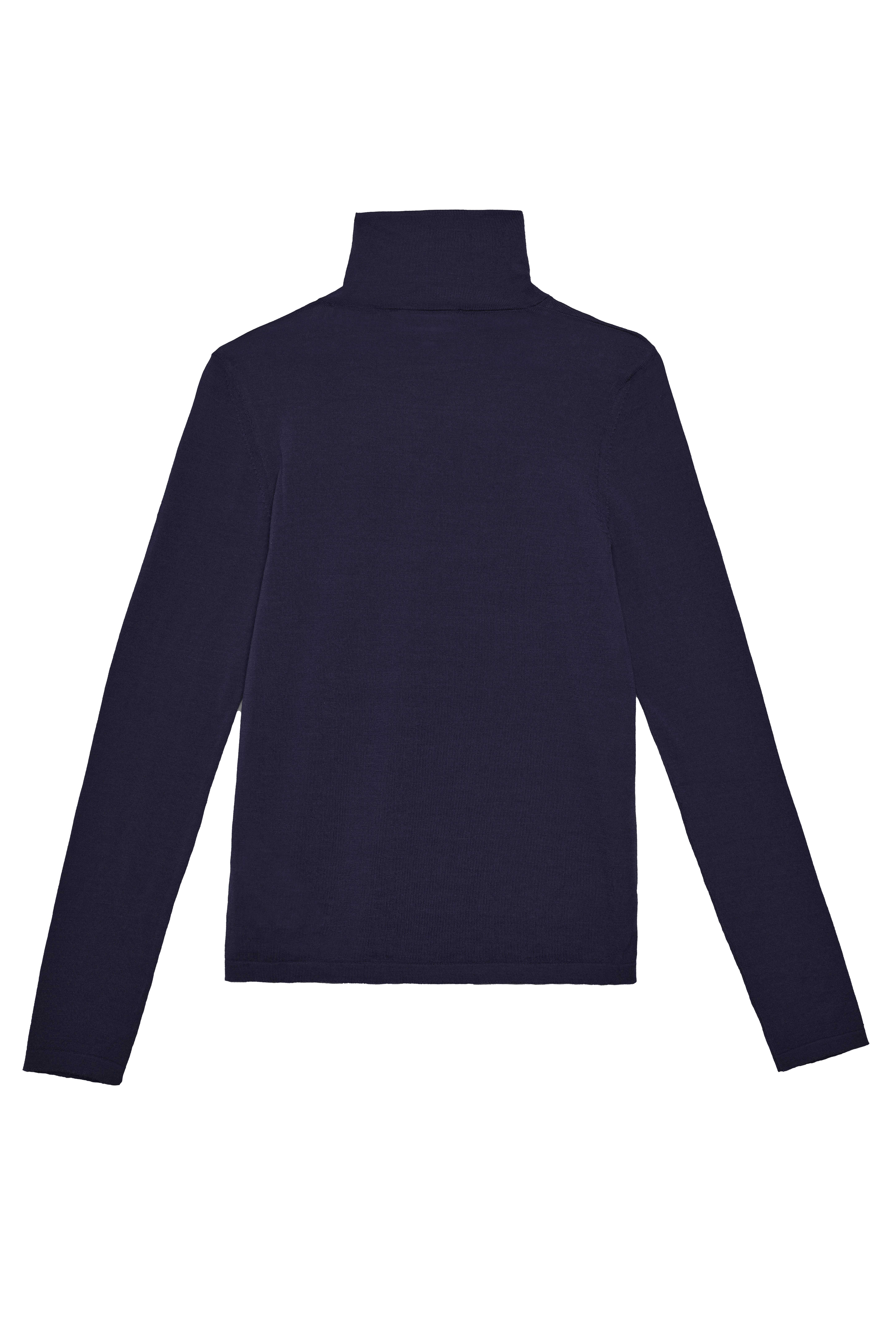 Lacivert %100 Yün İnce Balıkçı Kazak - Exclusive Collection