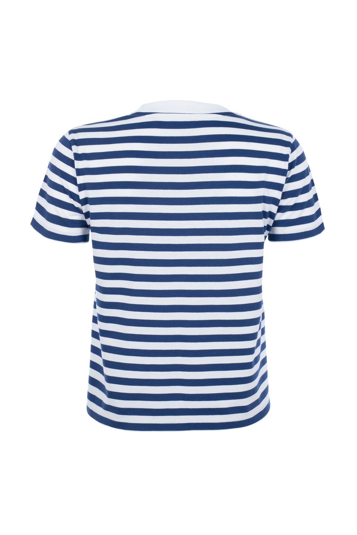 Lacivert Çizgili Kısa Kollu Tshirt 