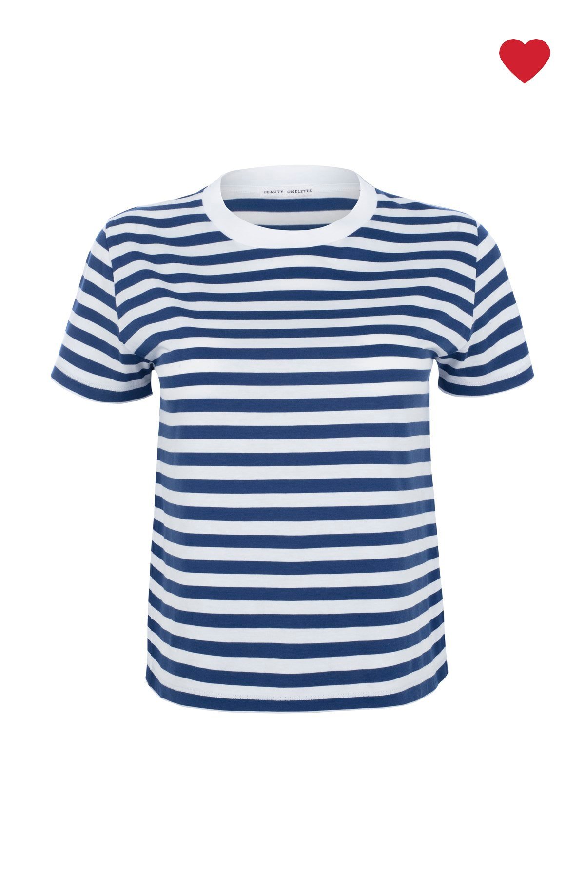 Lacivert Çizgili Kısa Kollu Tshirt 