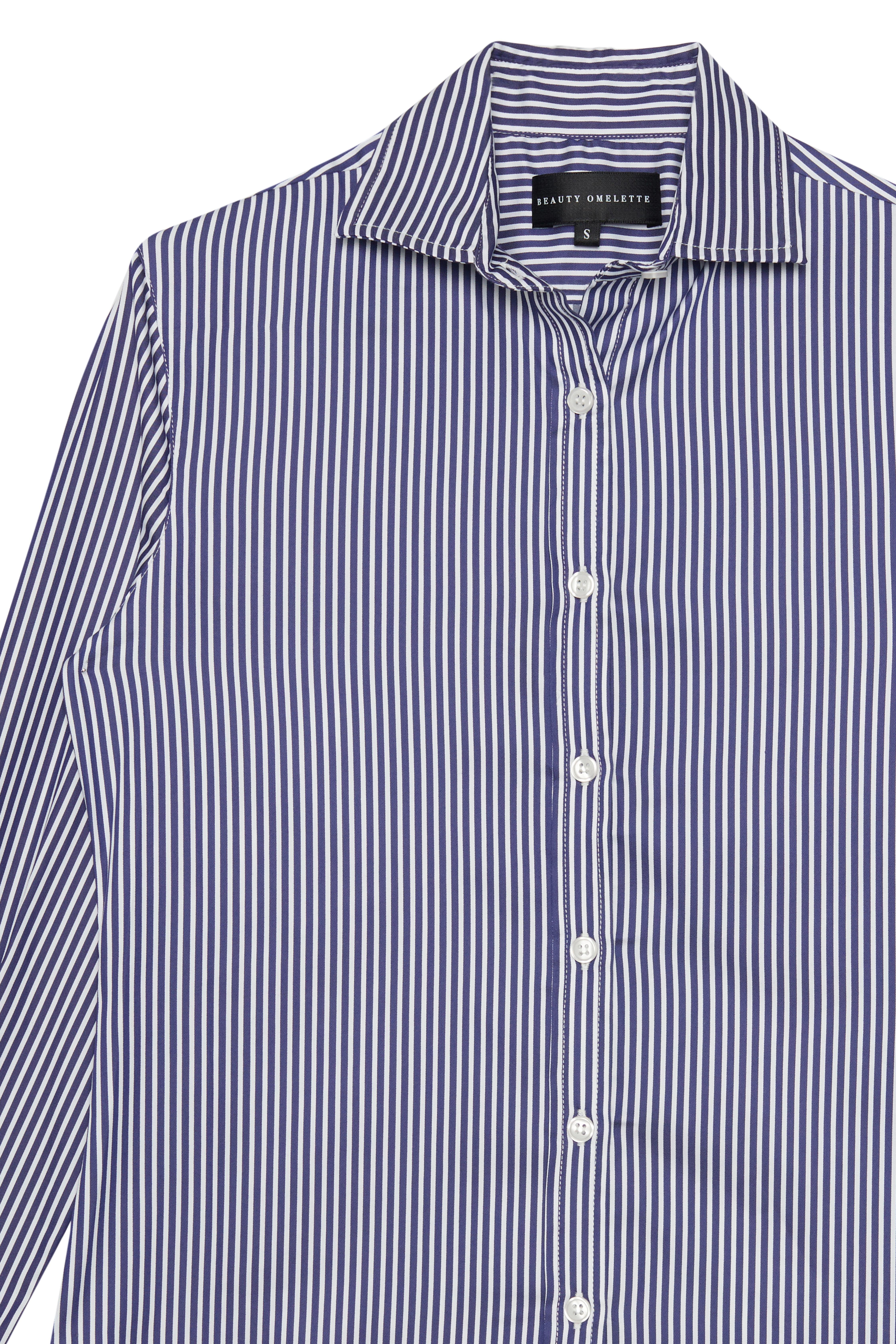 Lacivert Çizgili Slim Fit Gömlek