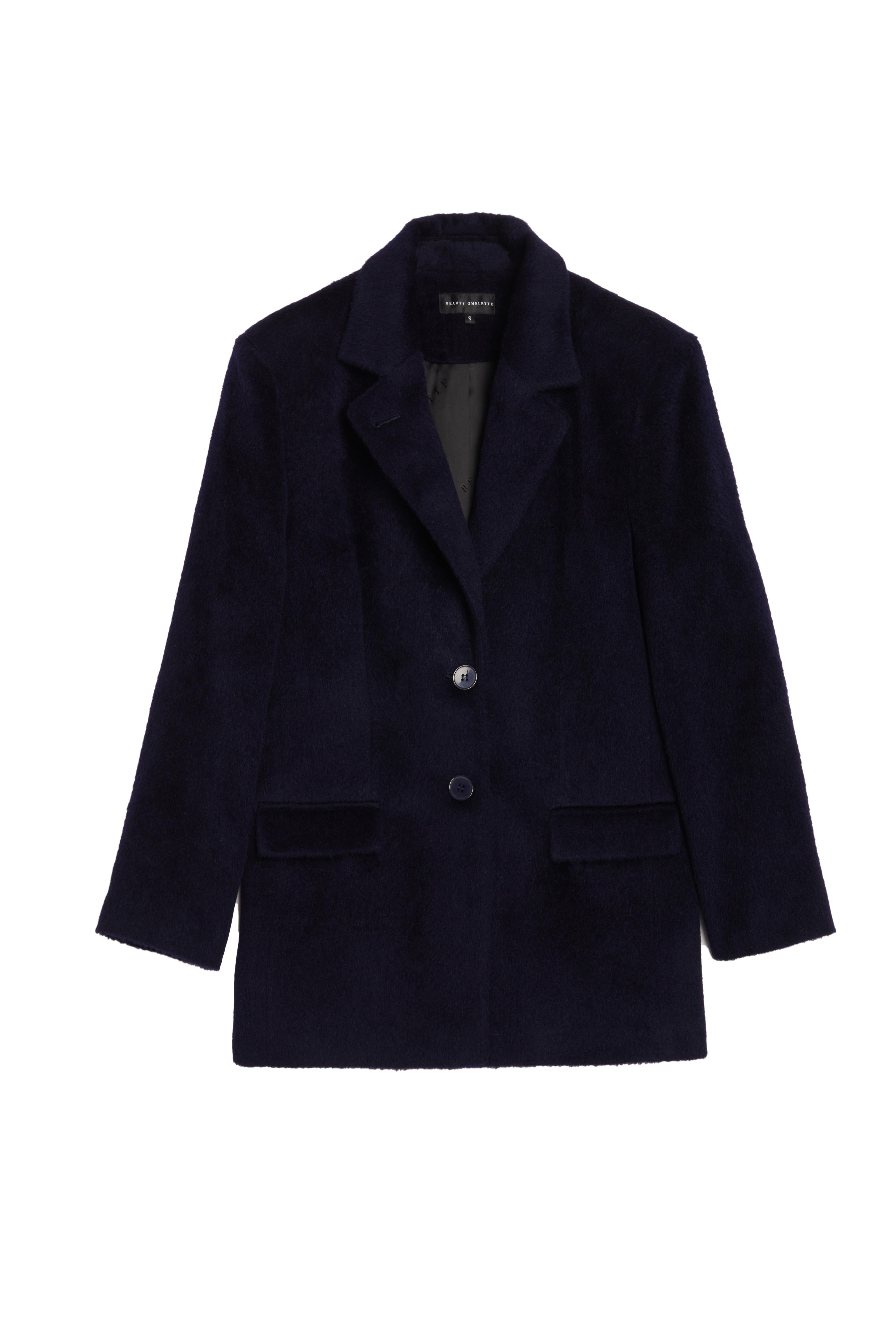 Lacivert Daddy Alpaka Ceket Kaban