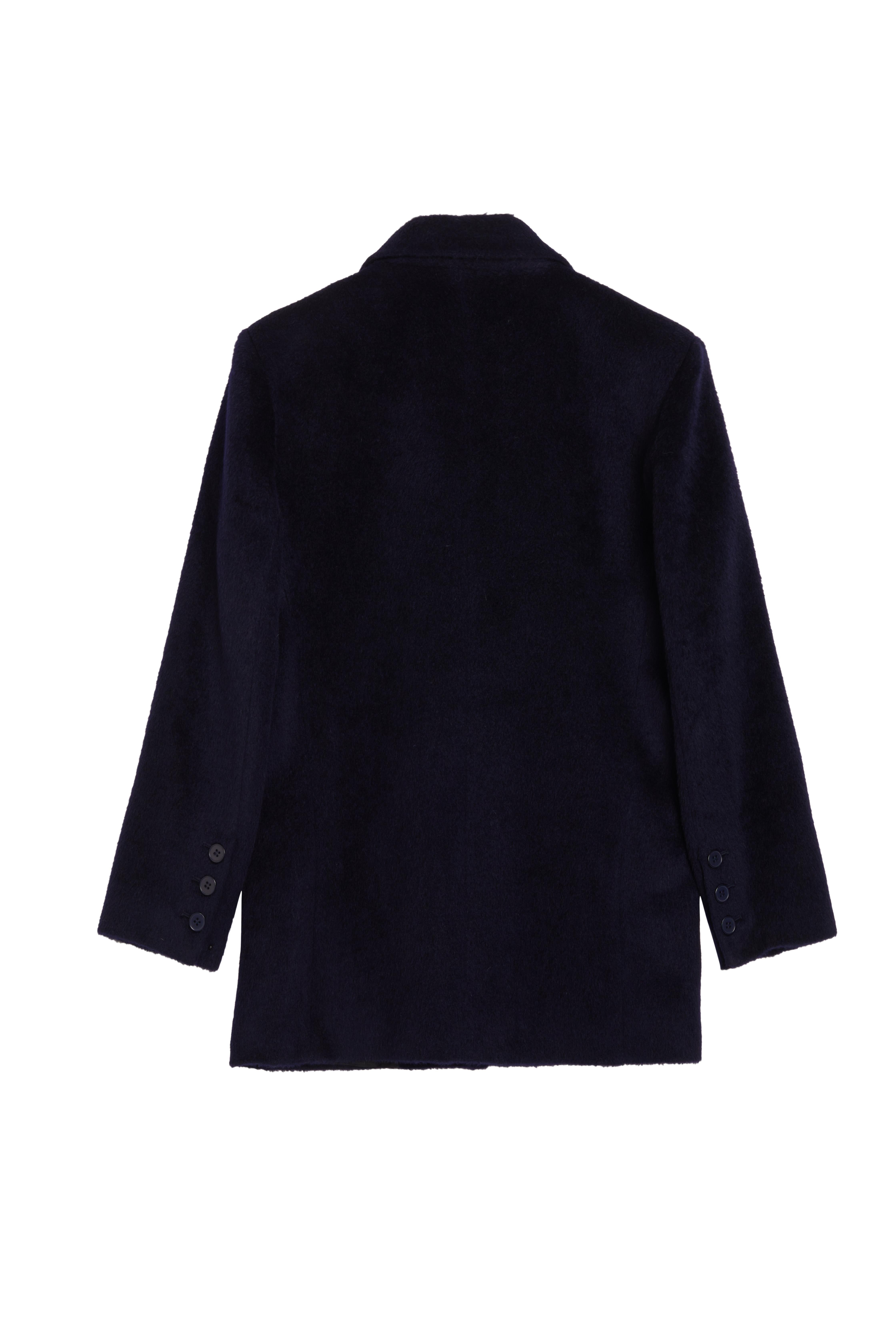 Lacivert Daddy Alpaka Ceket Kaban - Exclusive Collection