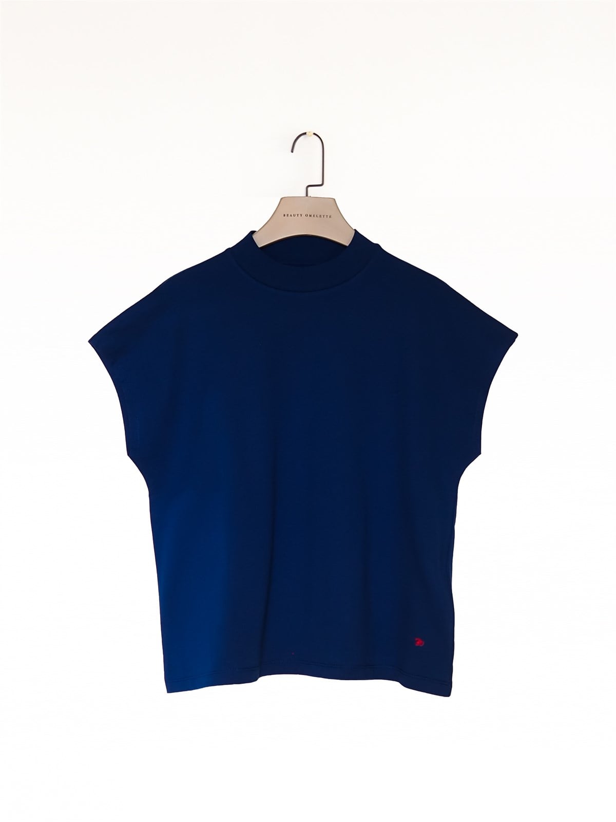 Lacivert Dik Yaka T-shirt