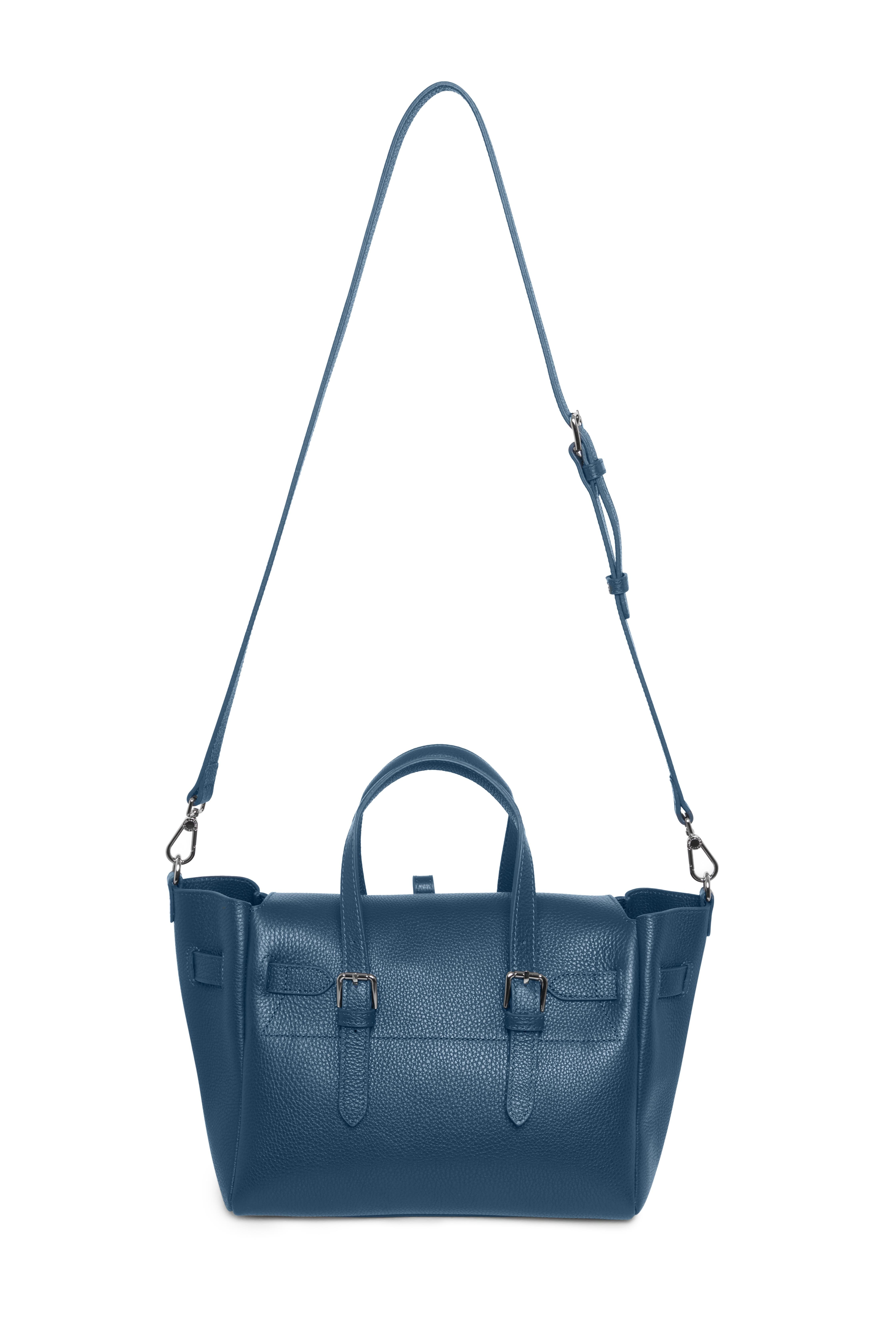 Lacivert Gabrielle Floater Medium Bag Silver