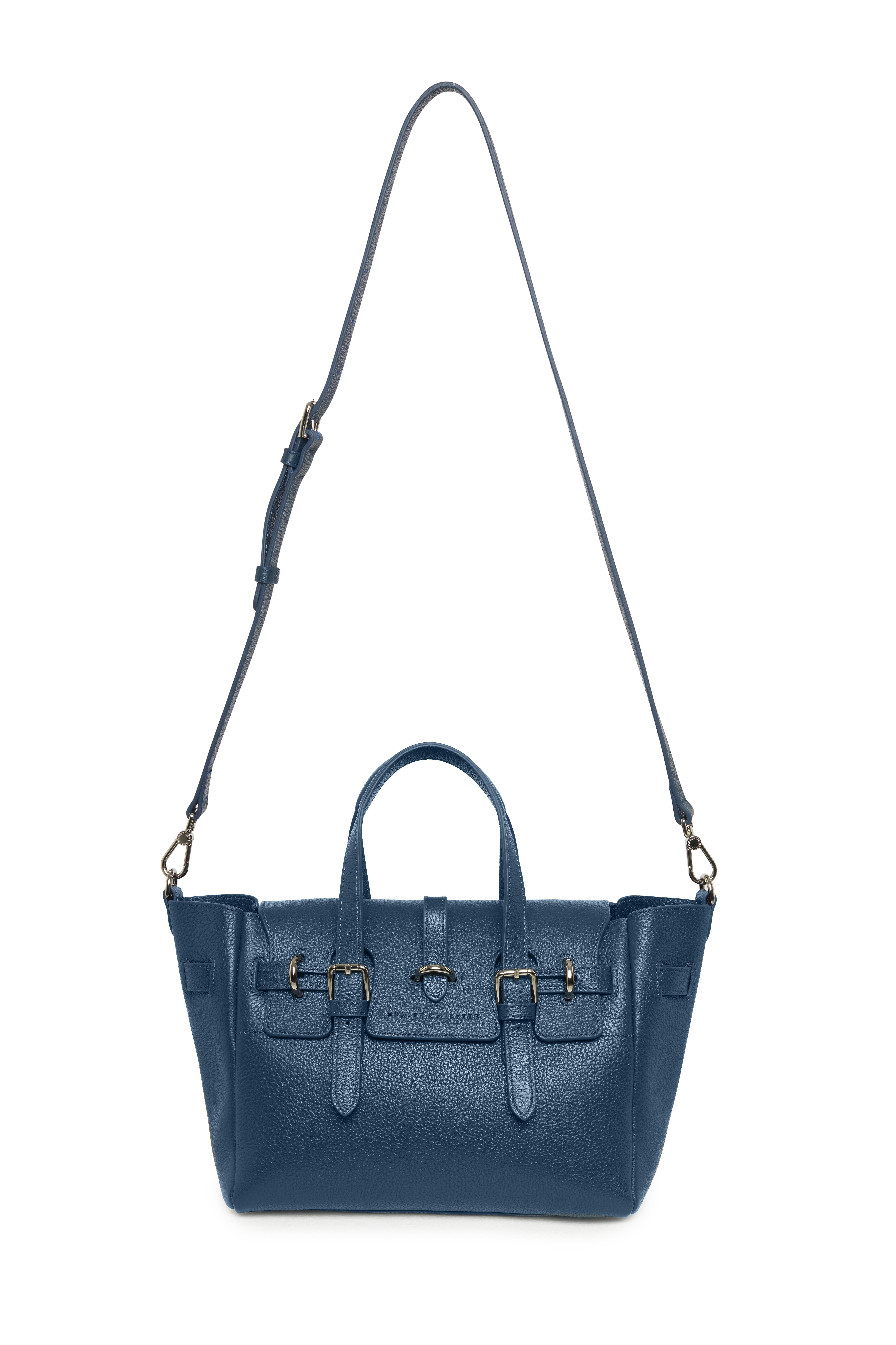 Lacivert Gabrielle Floater Medium Bag Silver