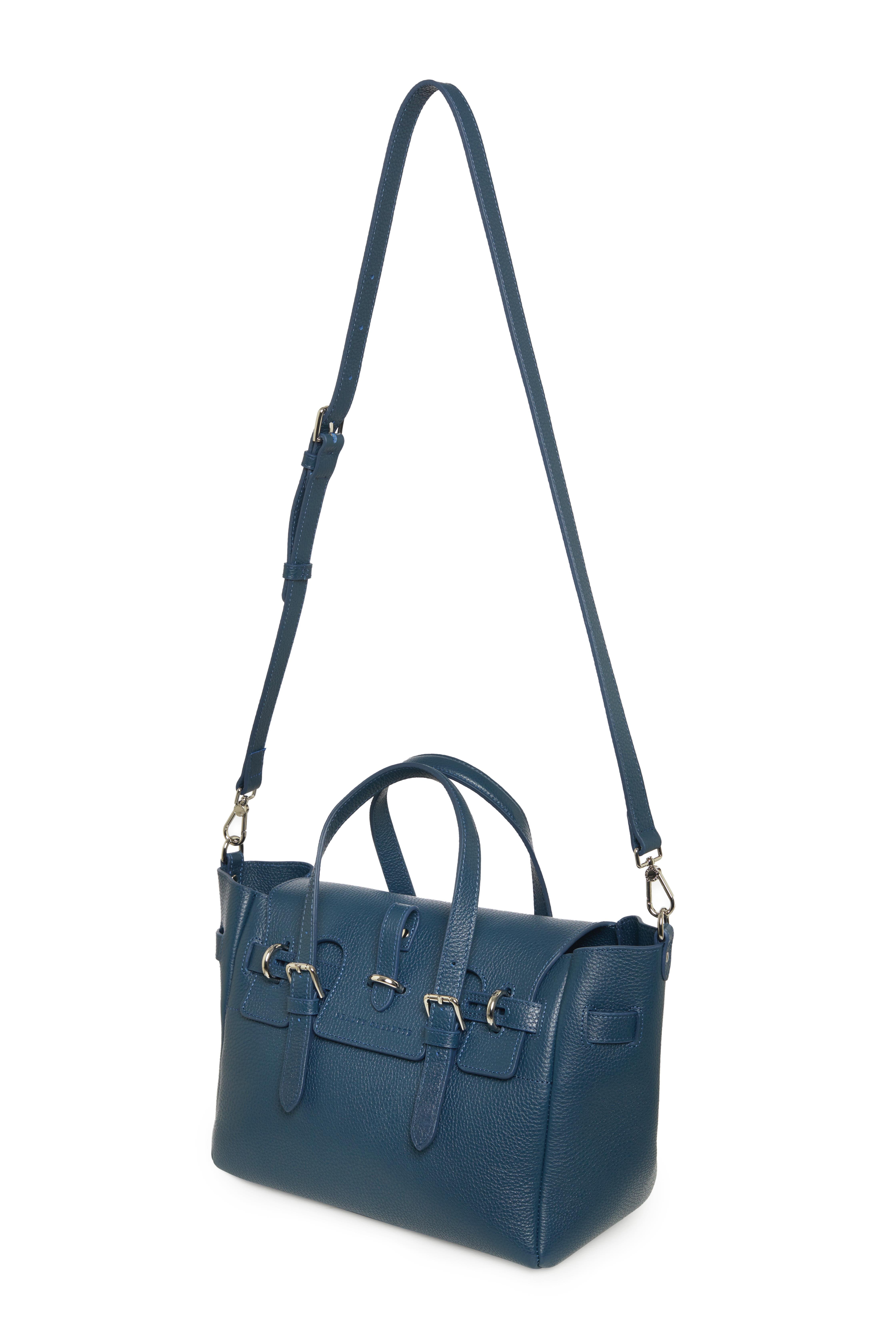 Lacivert Gabrielle Floater Medium Bag Silver