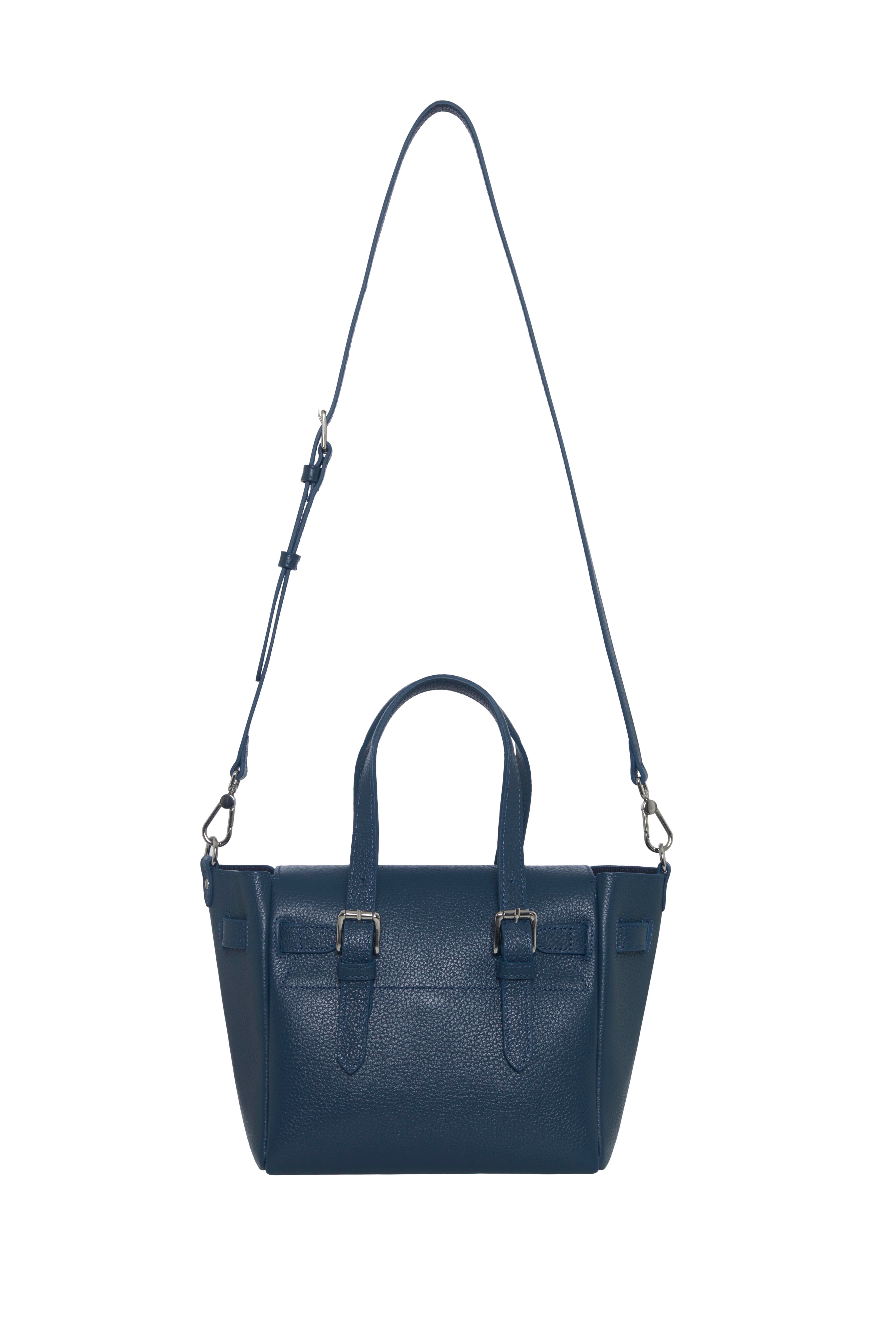 Lacivert Gabrielle Floater Mini Bag Silver